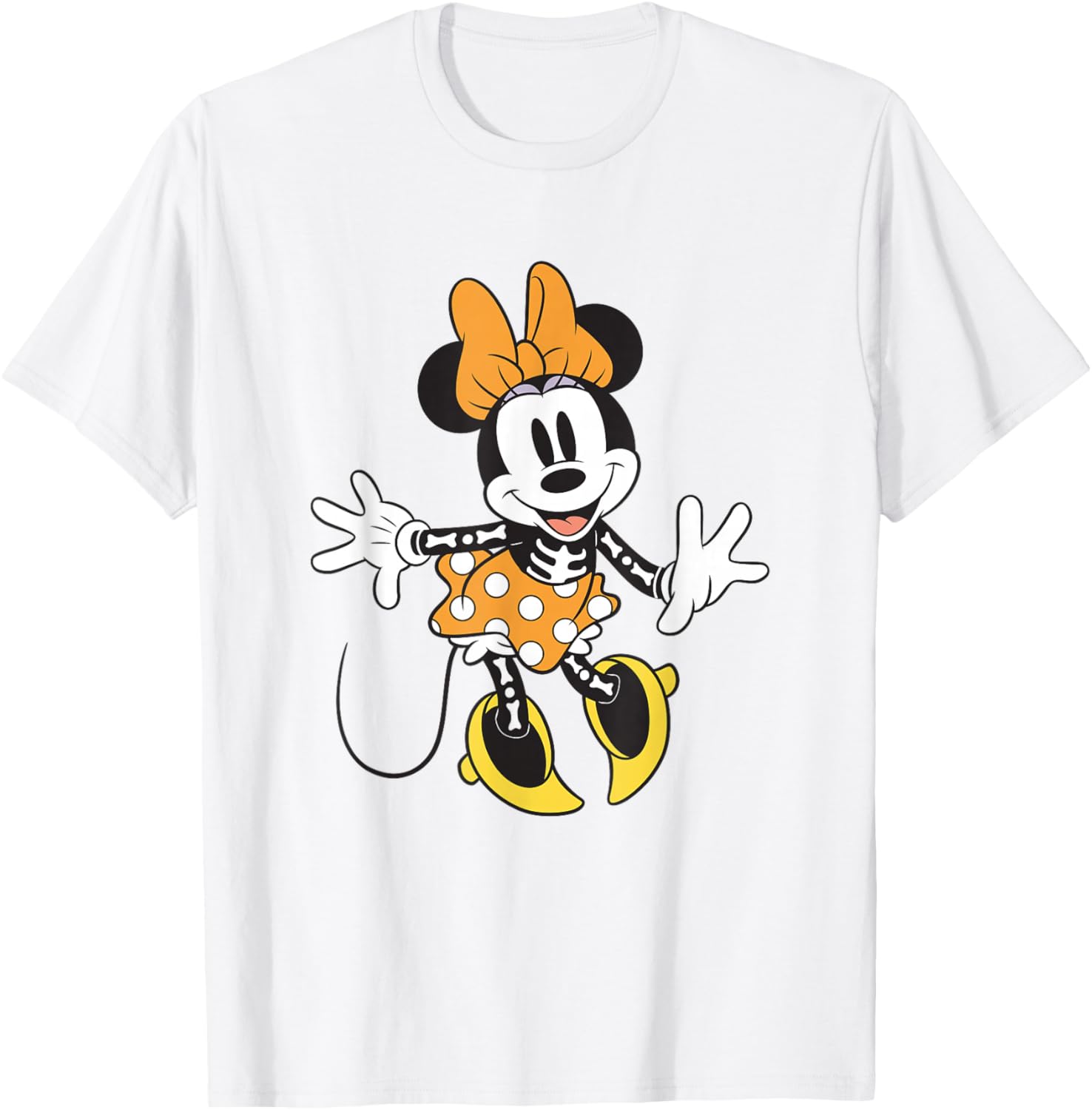 Minnie Mouse Skeleton Halloween T-Shirt for Disney Fans and Trick-or-Treaters - 5