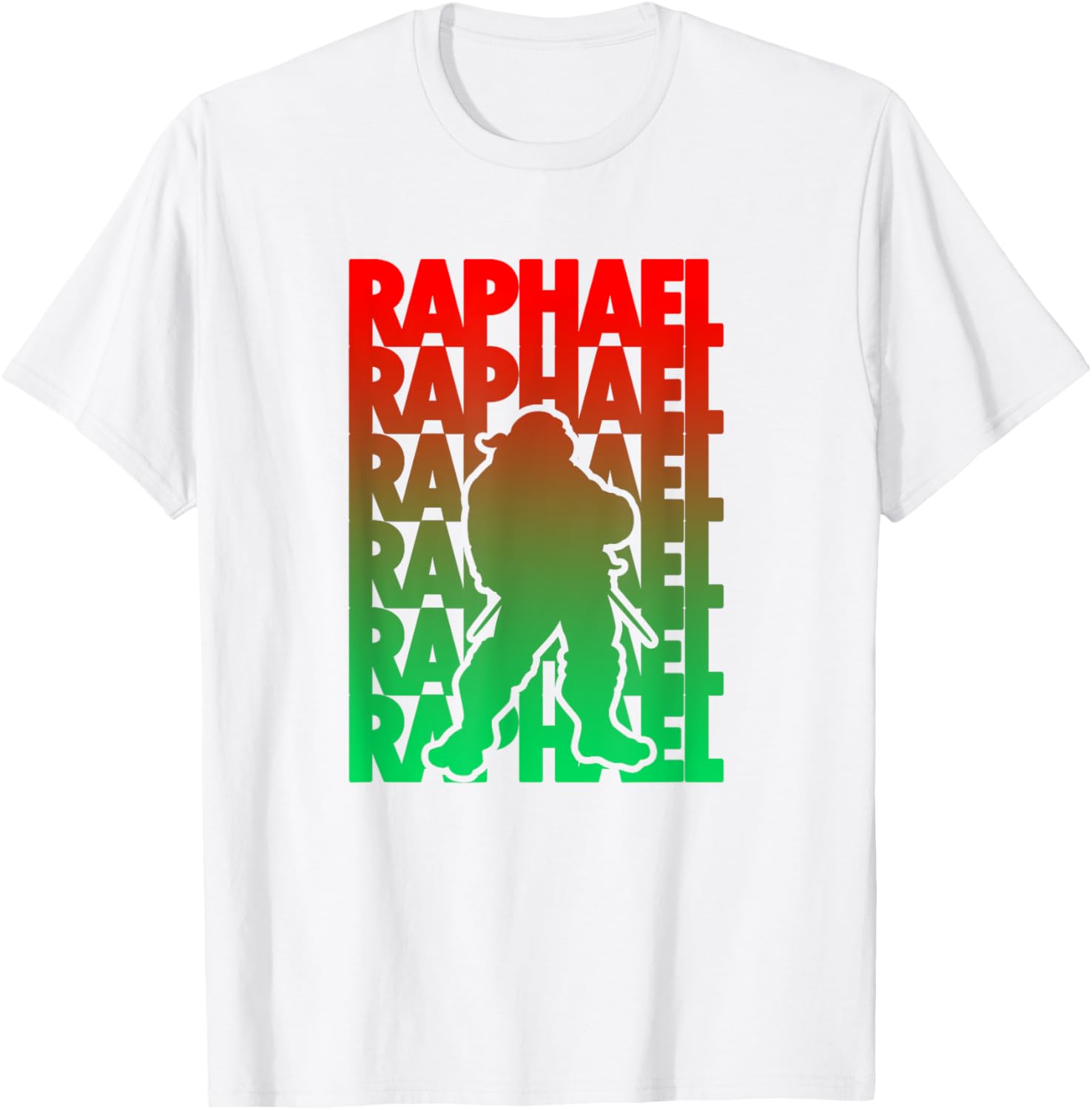 Mademark Raphael T-Shirt - Stylish Gradient Silhouette for TMNT Fans - 3