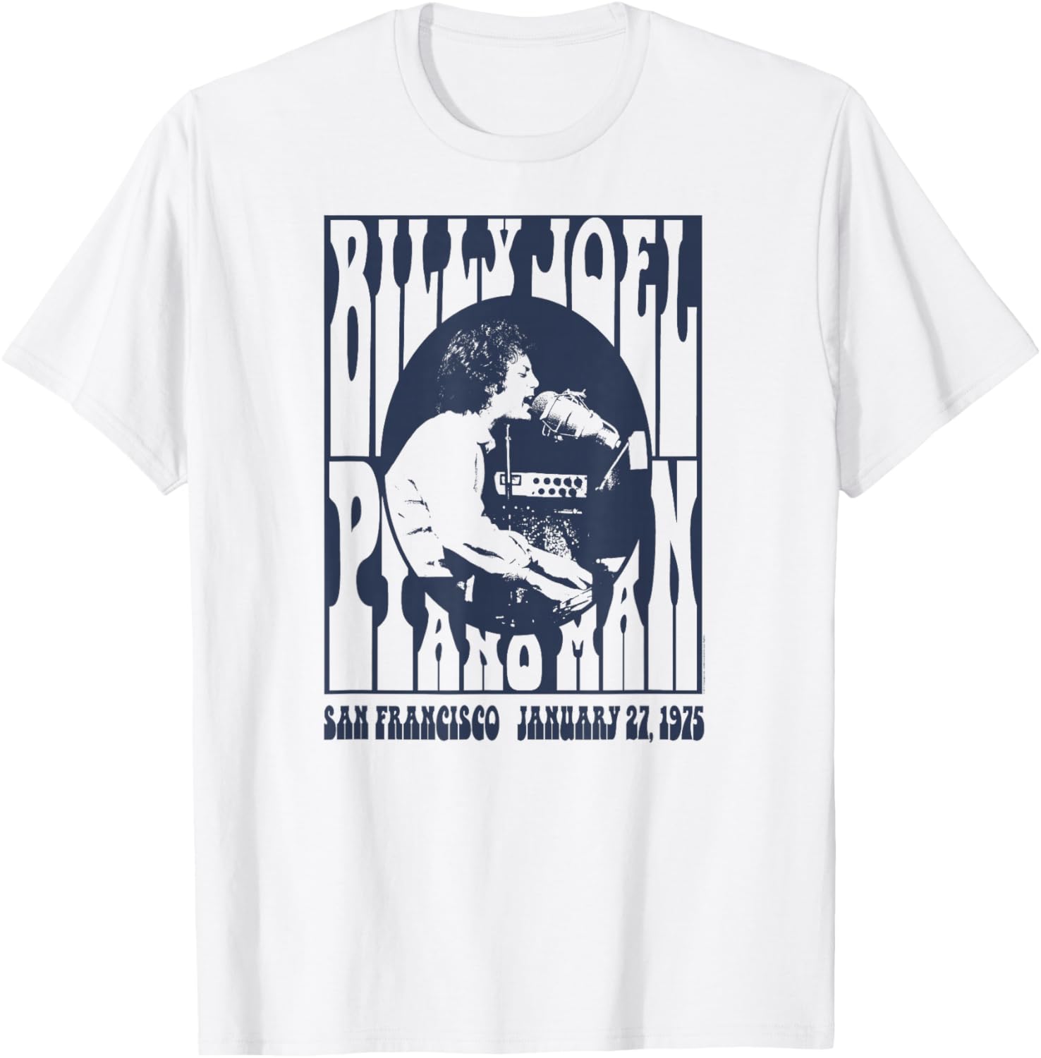Billy Joel Piano Man 1975 T-Shirt Classic Music Apparel for Fans - 4