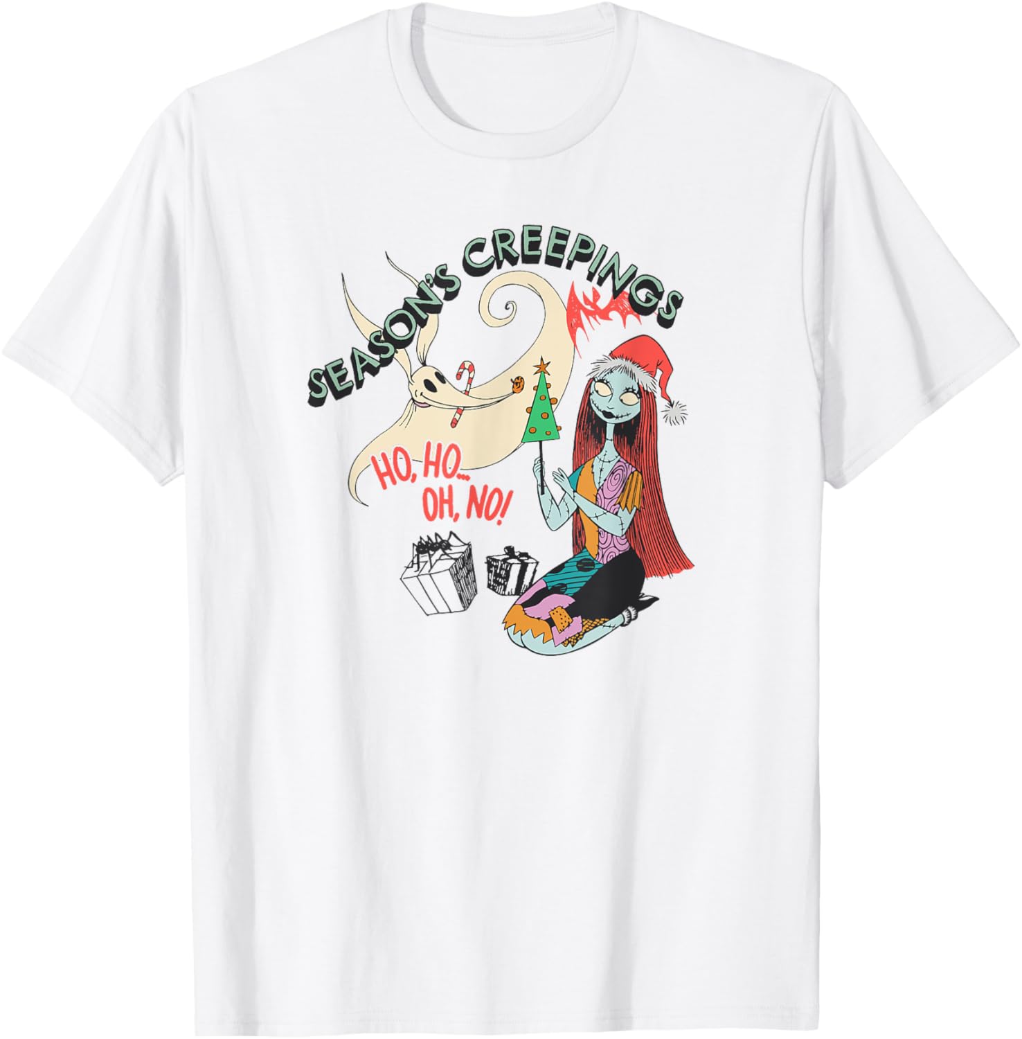 Men's Nightmare Before Christmas Sally and Zero Graphic T-Shirt Grey Small - 1