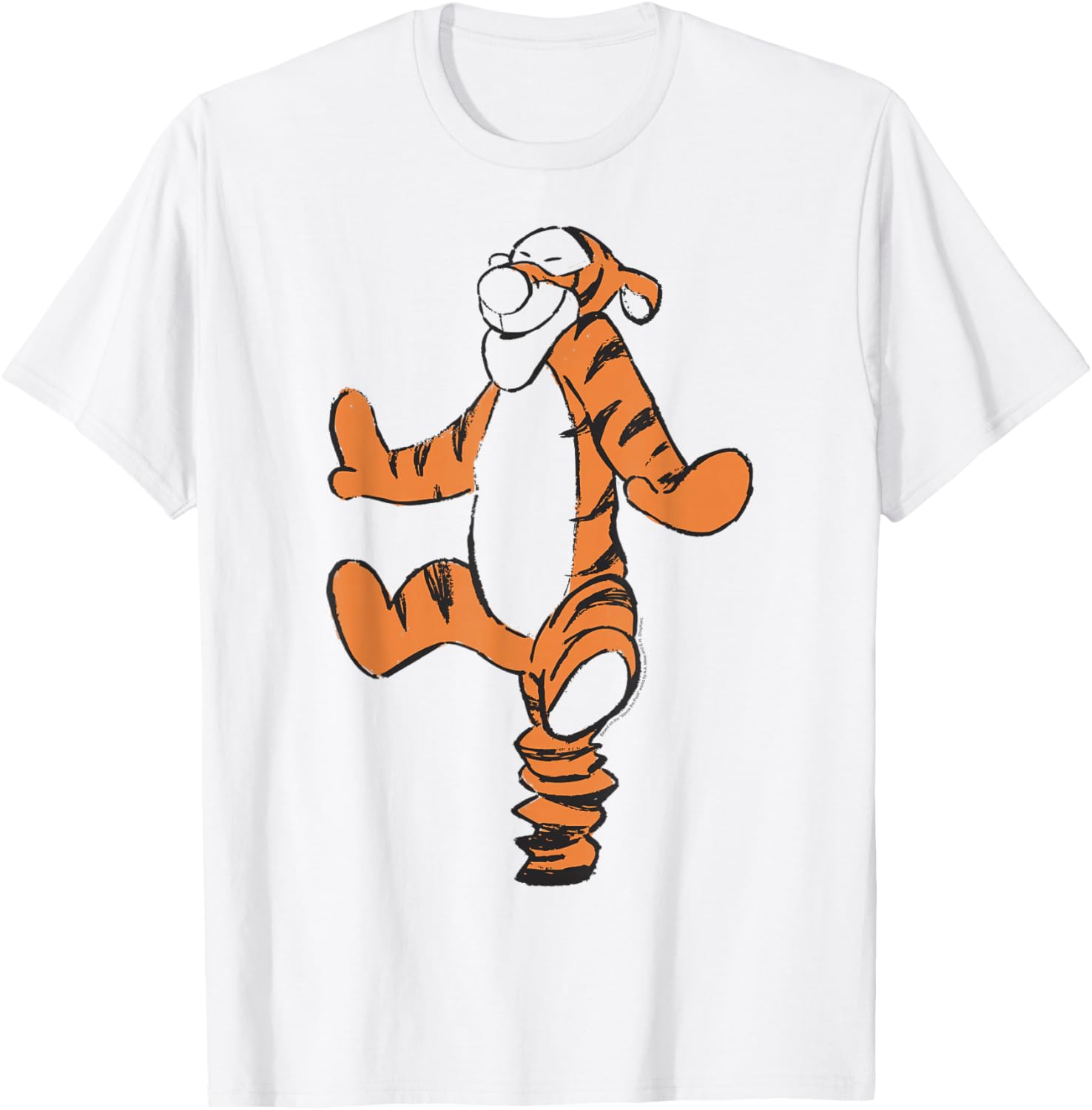 Disney Winnie the Pooh Tigger Simple Sketch T-Shirt for Fun Outfits - 6