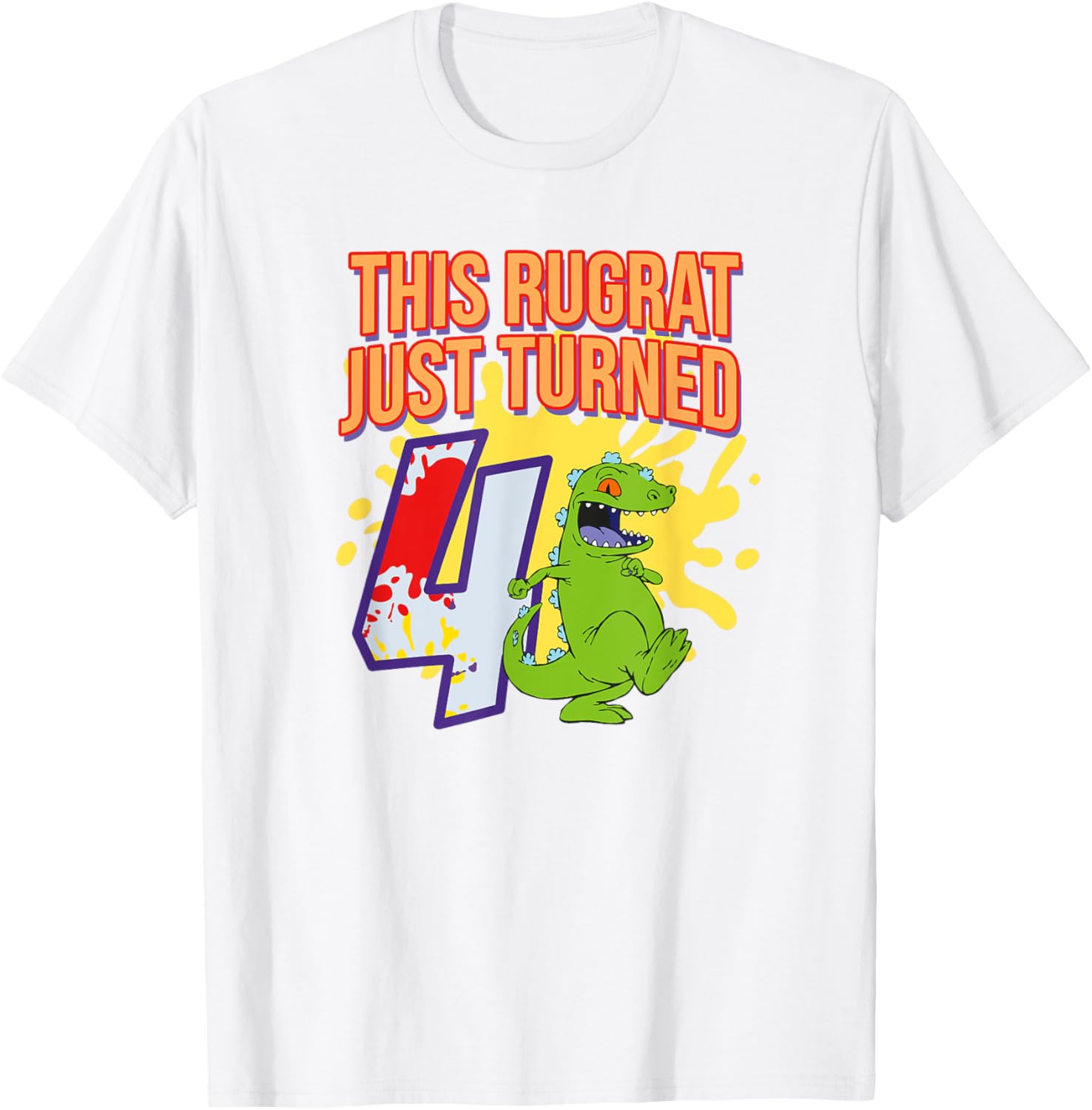 Mademark Rugrats 4th Birthday Party T-Shirt for Kids Fun Celebration - 1