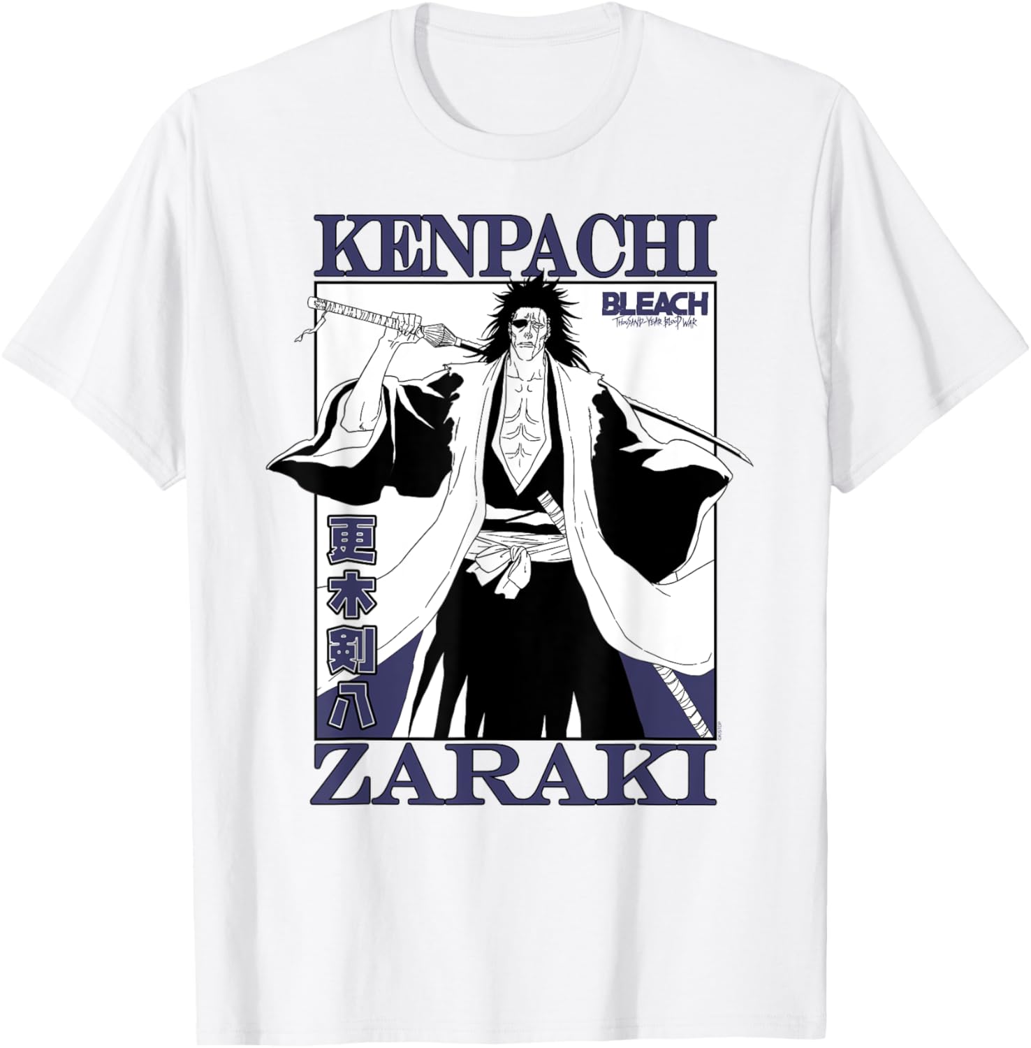 Bleach Thousand Year Blood War Kenpachi Zaraki Anime T-Shirt for Fans - 1