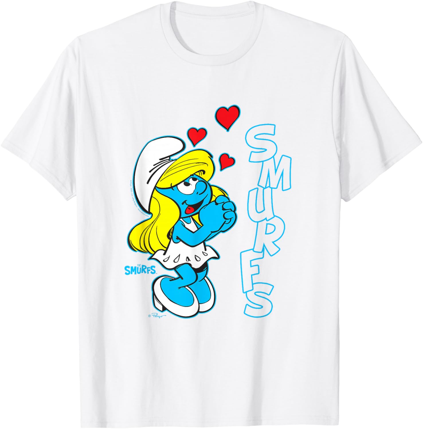Cute Smurfs Smurfette T-Shirt for Fans of The Smurfs Cartoon Style - 3