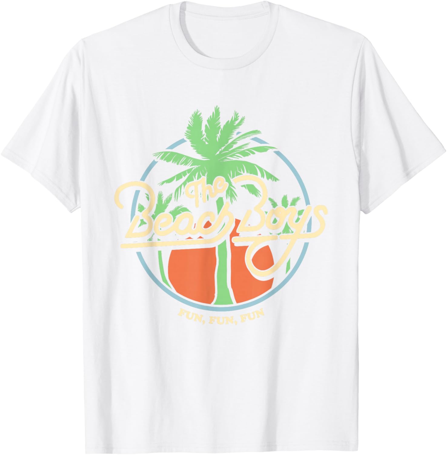 Beach Boys Fun Fun Fun Palm Tree T-Shirt for Relaxed Summer Vibes - 1
