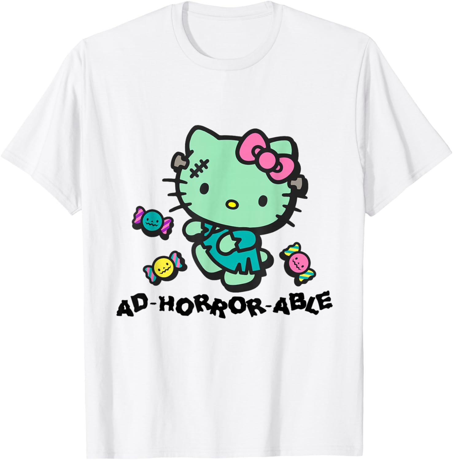 Hello Kitty Horror-Themed T-Shirt Adorable and Fun Fashion Apparel - 11