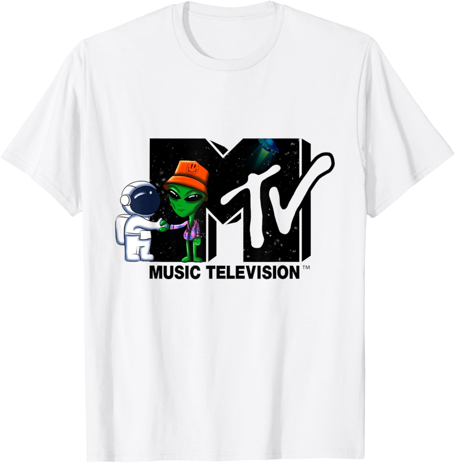 Mademark x MTV Astronaut Alien Space T-Shirt for Cool Street Style - 9