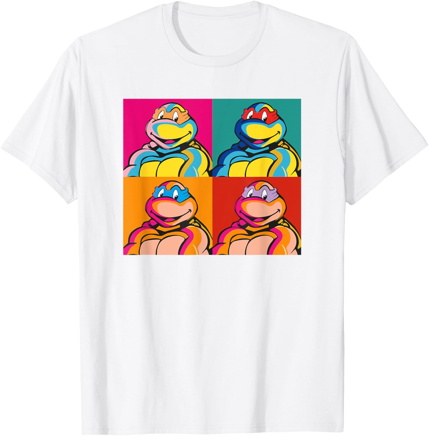 Mademark x TMNT Pop Art T-Shirt Featuring Donatello Michelangelo Leonardo - 2