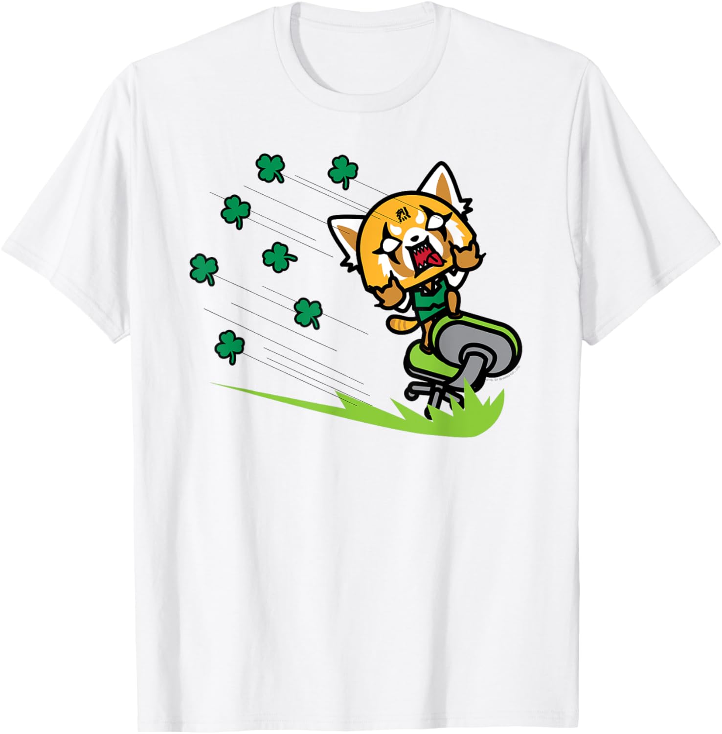 Aggretsuko ShamROCK Saint Patrick's Day T-Shirt Fun Holiday Apparel - 9