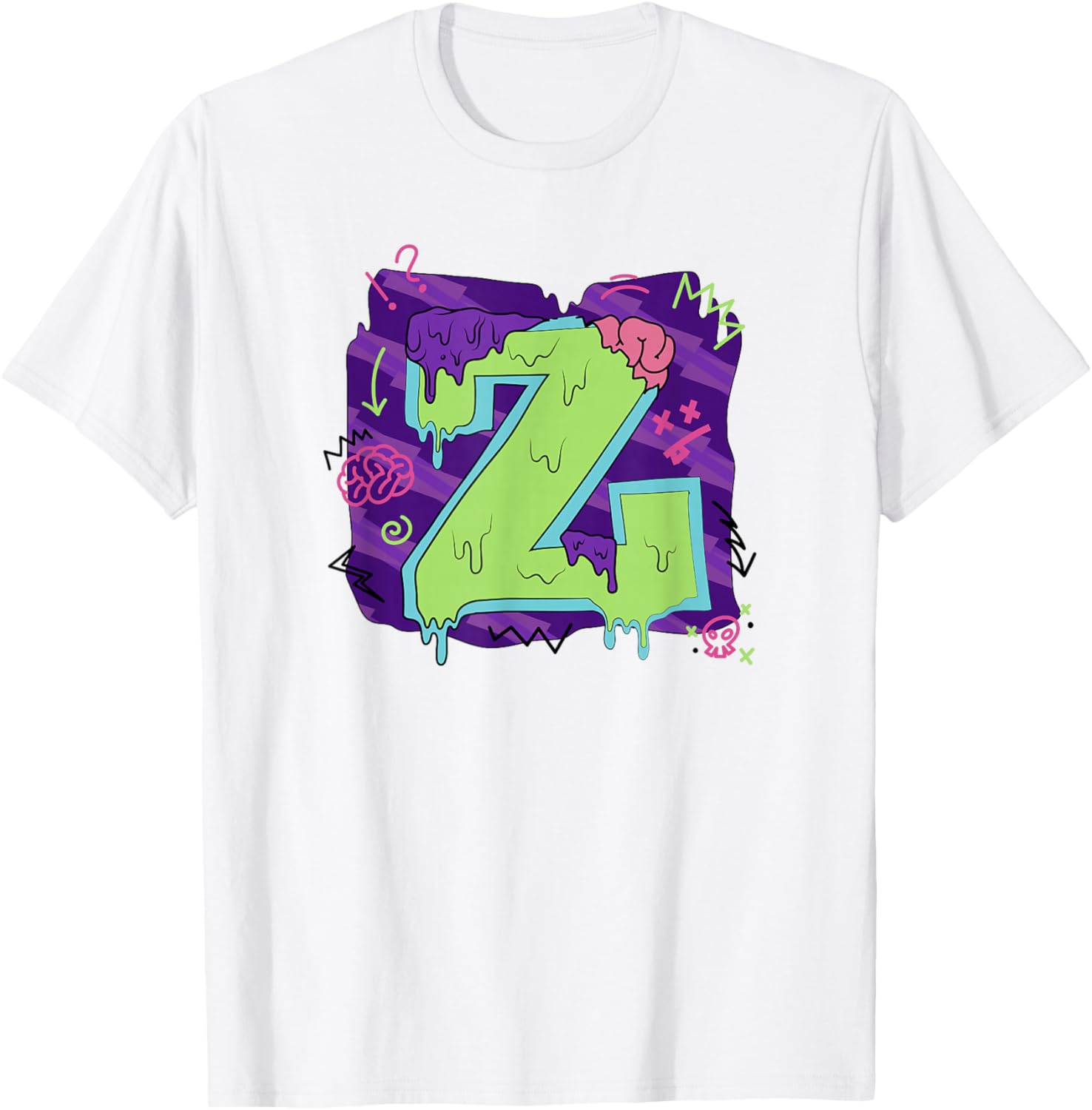 Disney Zombies Seabrook Football Letter Z Drippy Logo T-Shirt for Fans - 10