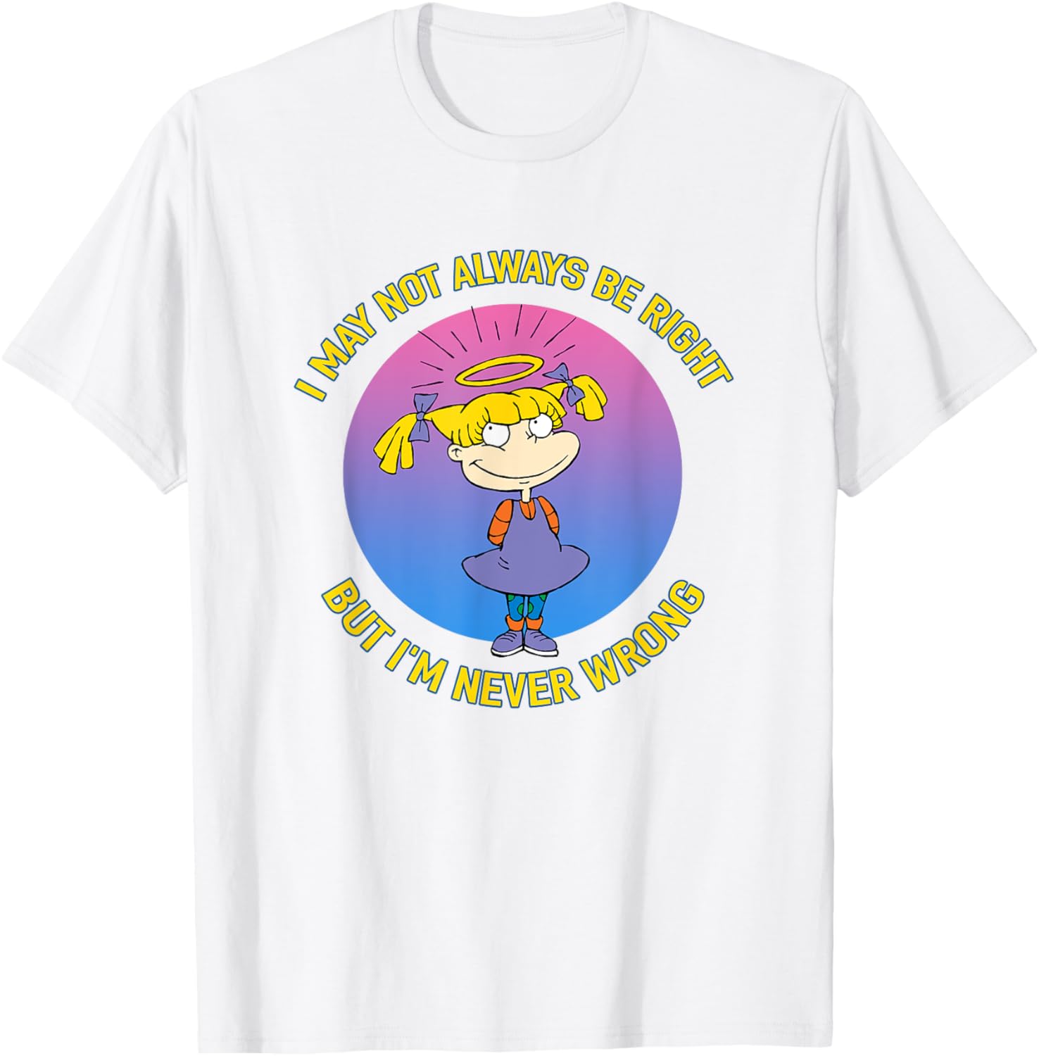 Mademark x Rugrats Angelica Never Wrong T-Shirt for Fun Fashion Fans - 16