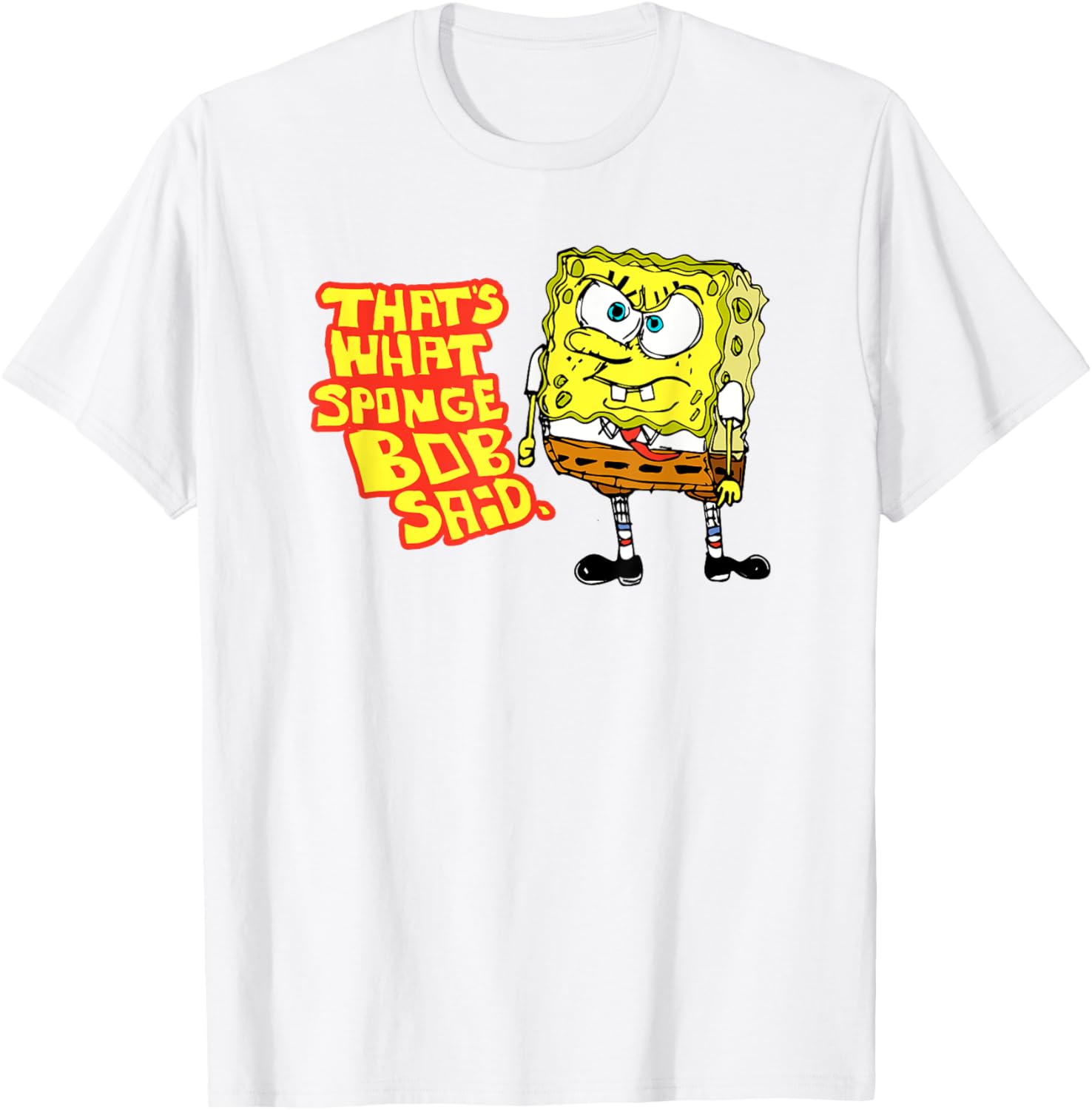 Mademark SpongeBob Quote T-Shirt That's What SpongeBob Said Fun Apparel - 2