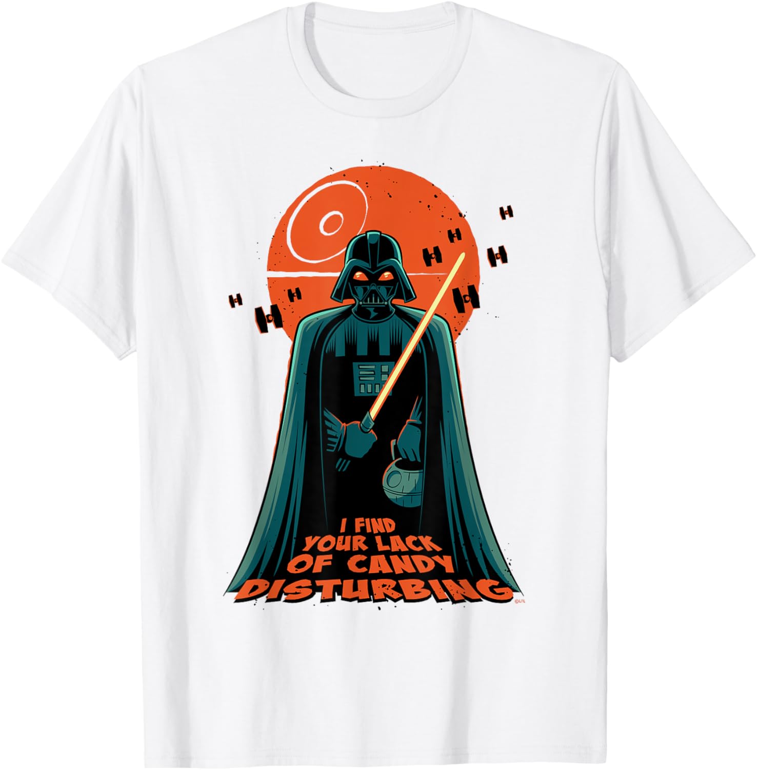 Darth Vader Halloween T-Shirt - Lack of Candy Disturbing Design - 9