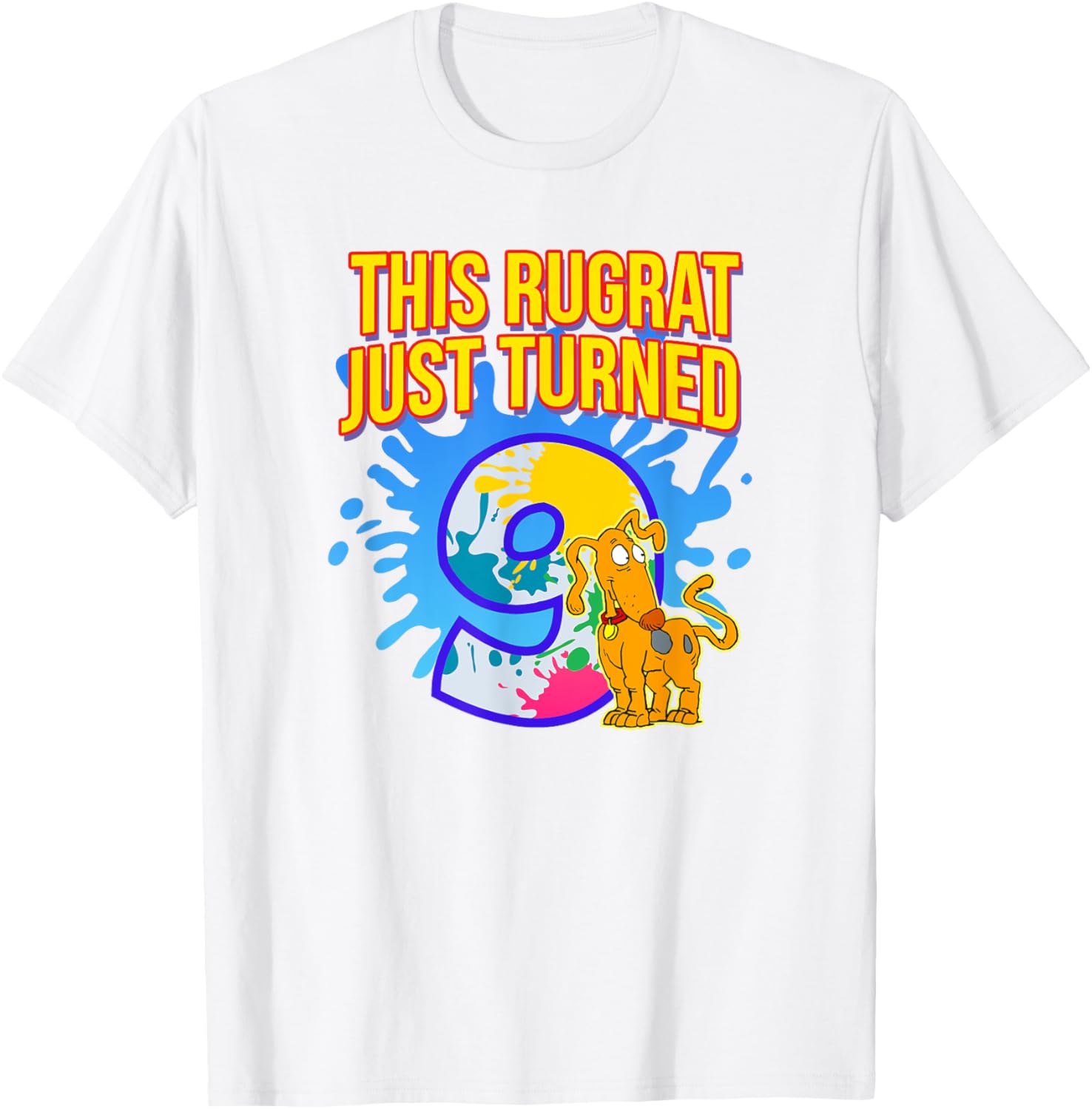 Mademark x Rugrats 9th Birthday T-Shirt for Kids Fun Birthday Celebration - 2