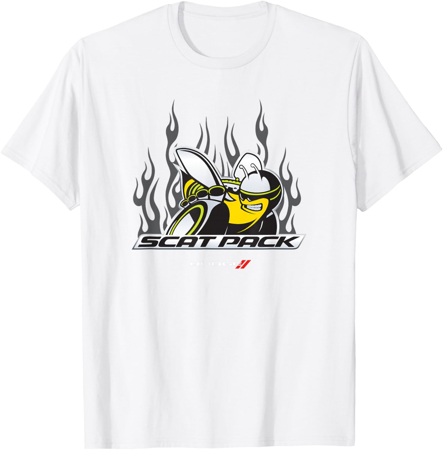 Dodge Scat Pack Flames T-Shirt for Car Enthusiasts - Stylish Apparel - 2