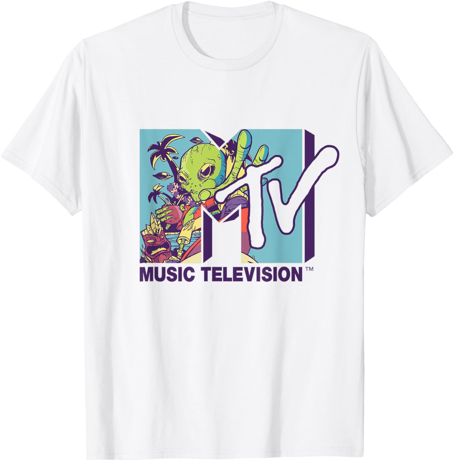 Mademark x MTV Alien Coconut Milk T-Shirt - Official Logo Apparel - 7