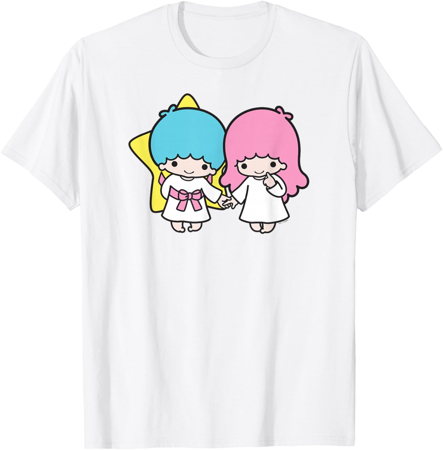 Adorable Little Twin Stars Holding Hands T-Shirt for Kids and Adults - 9