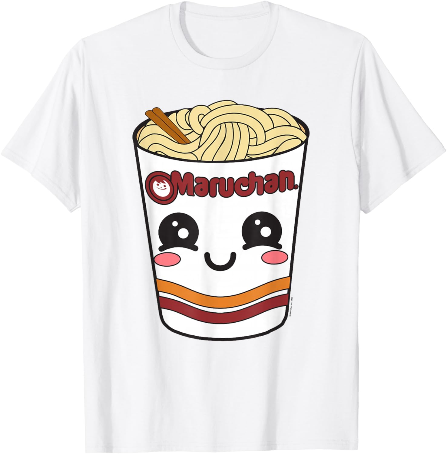 Cute Maruchan Ramen Noodle Cup Face T-Shirt for Fun Fashion Lovers - 13