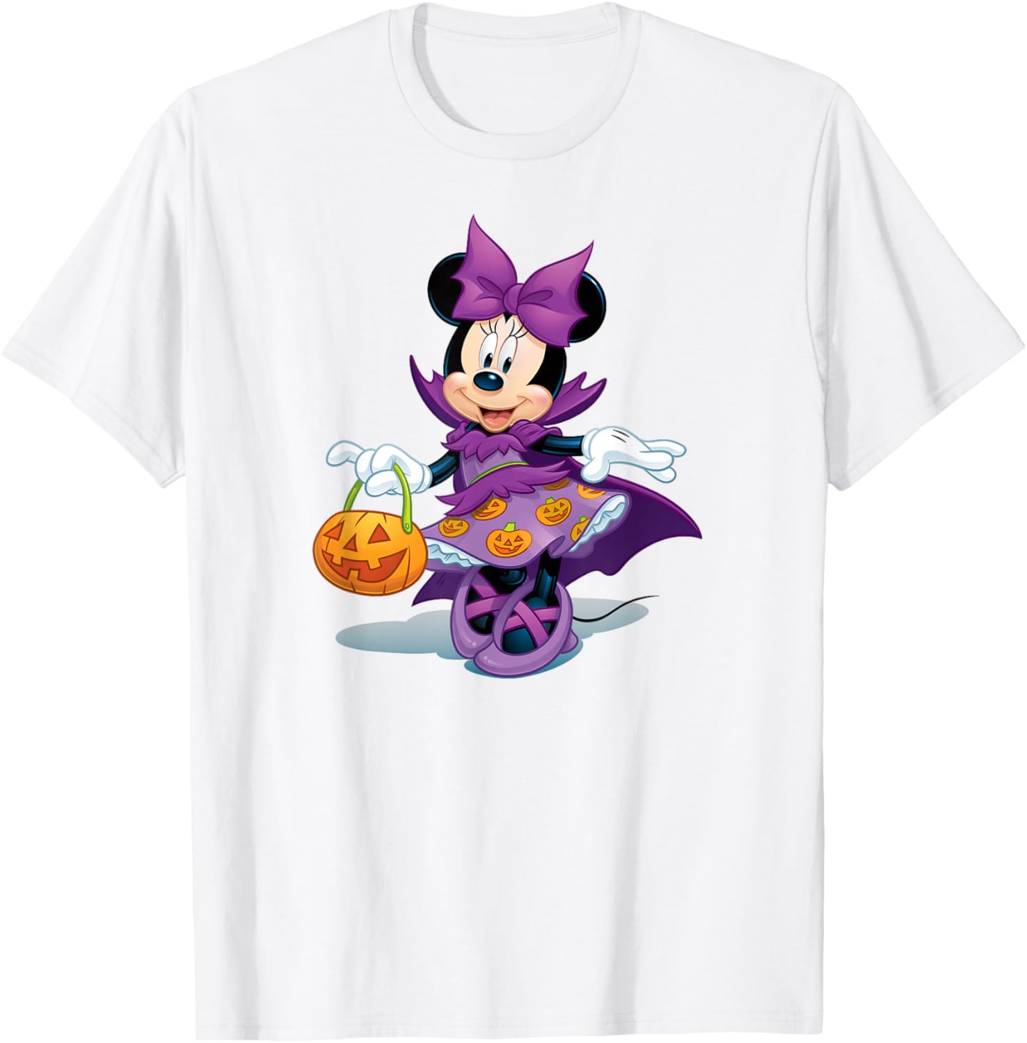 Minnie Mouse Halloween Purple Pumpkin Dress T-Shirt for Kids - 9