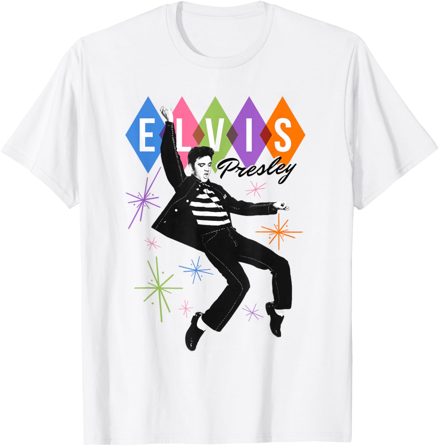 Elvis Presley Official Dancing Star T-Shirt - Vintage Style Music Apparel - 14