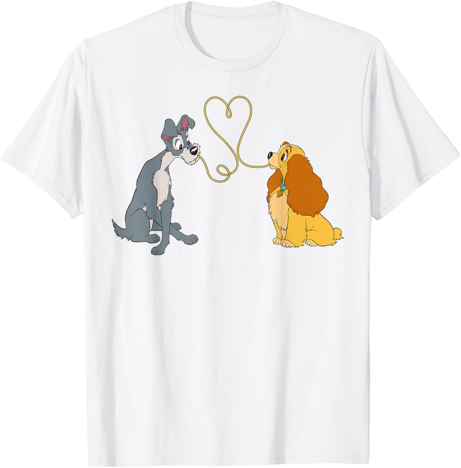 Disney Lady and The Tramp Bella Notte T-Shirt for Fans of Classic Romance - 13