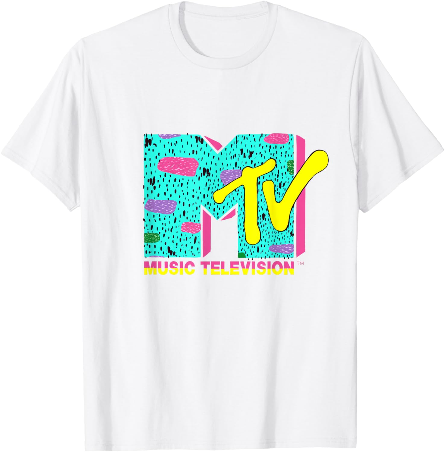 Vibrant Mademark x MTV Logo T-Shirt with Funky Design for Enthusiasts - 5