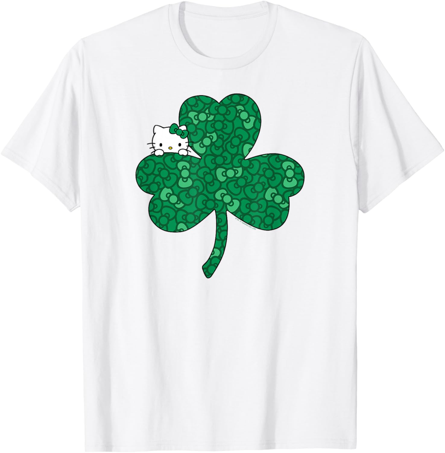 Hello Kitty Saint Patrick's Day Clover and Bows T-Shirt for Kids - 10