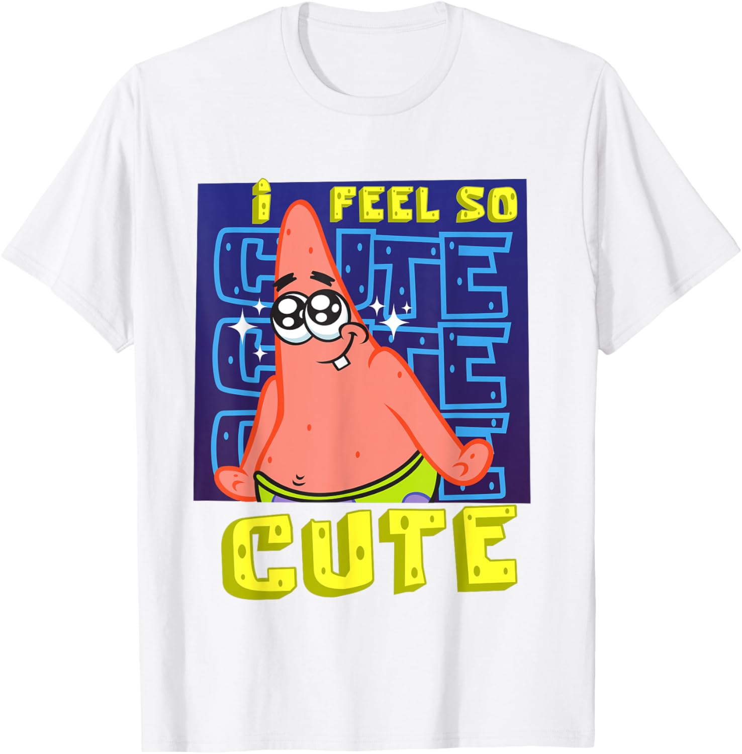 Mademark SpongeBob I Feel So Cute Patrick Star Baby T-Shirt for Kids - 4
