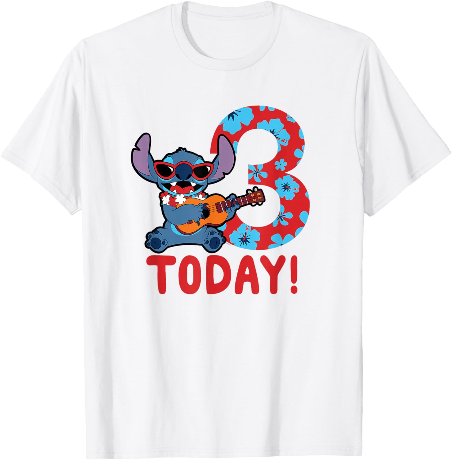 Disney Lilo & Stitch Tropical Birthday T-Shirt for 3 Year Olds - 6