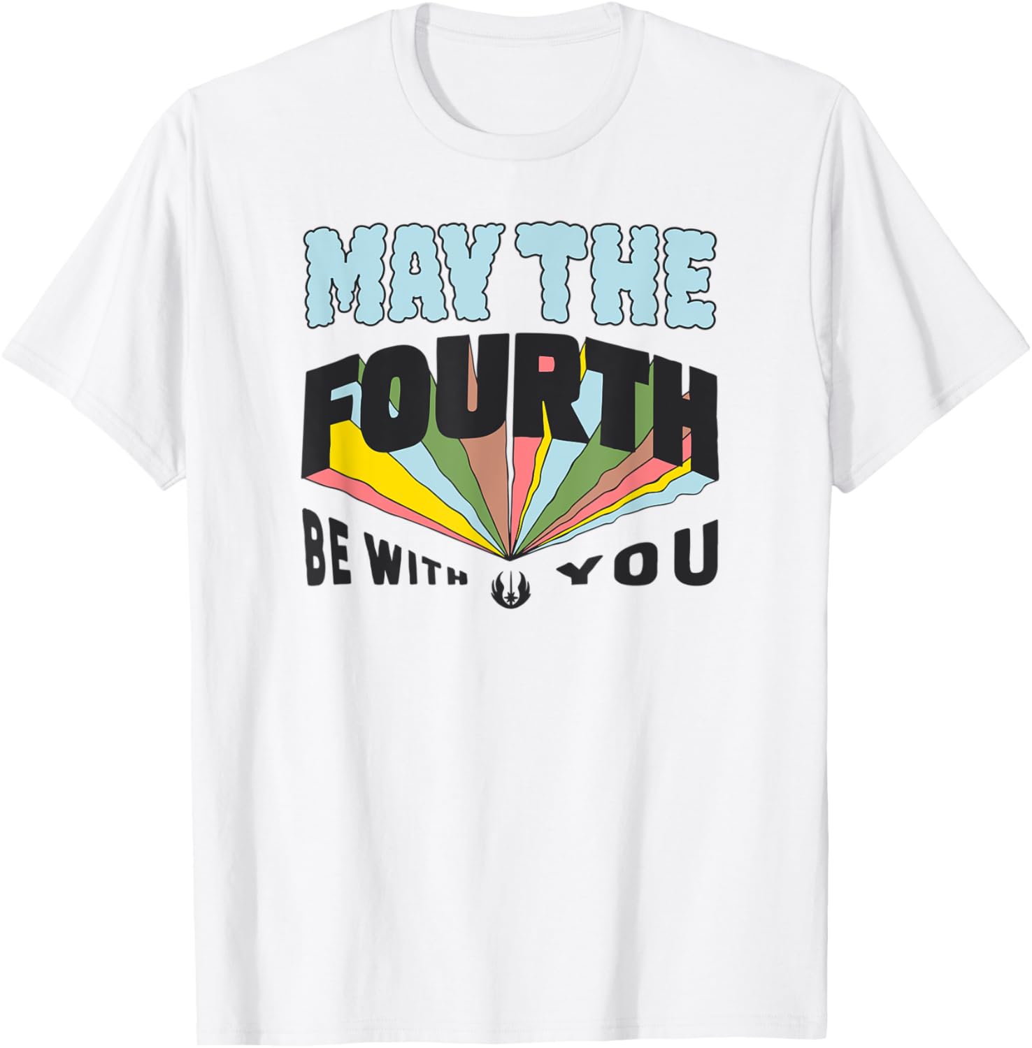 Fun Blue May the Fourth Boys T-Shirt Multi Color Small Size Clothing - 3
