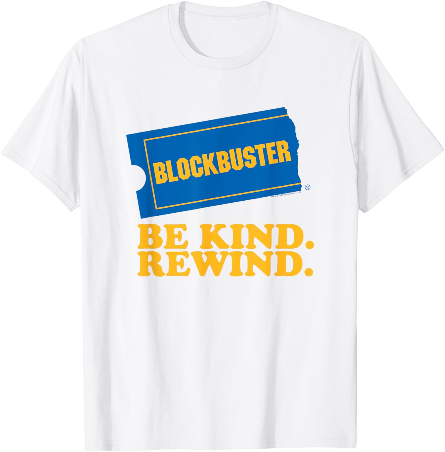 Blockbuster Be Kind Rewind T-Shirt for Nostalgic Movie Lovers - 1