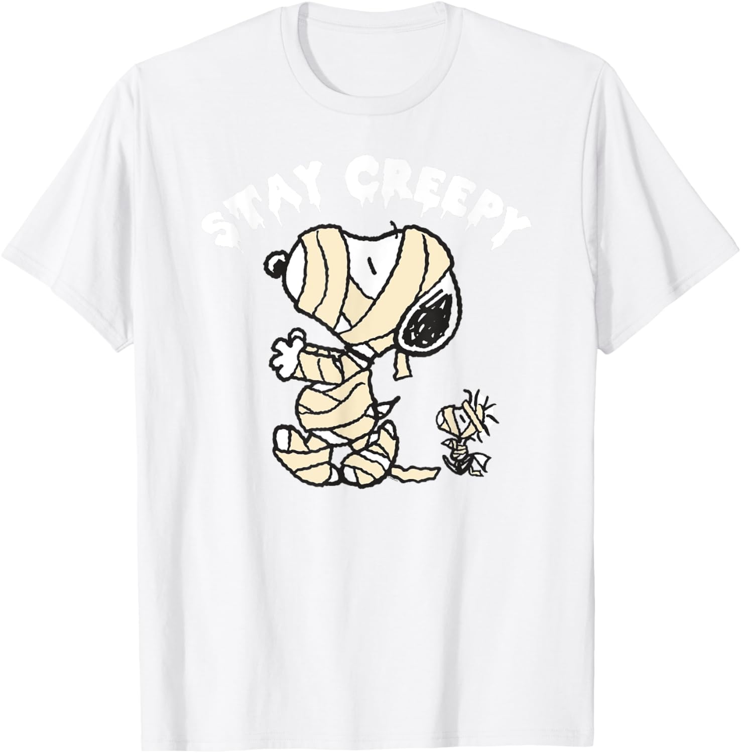 Peanuts Halloween Snoopy Stay Creepy T-Shirt for Fun Fall Fashion - 15