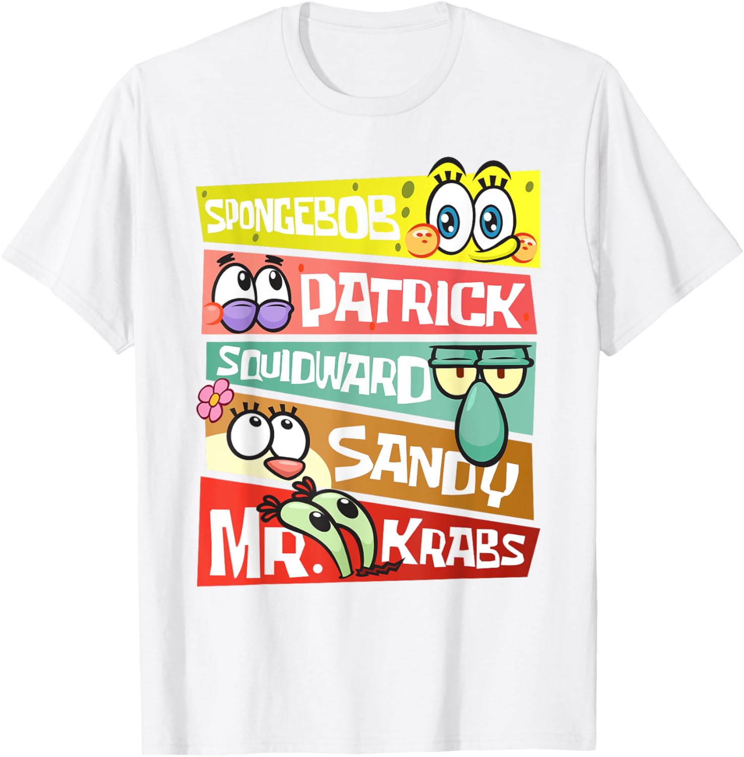 Mademark SpongeBob SquarePants T-Shirt Featuring Patrick, Squidward & Friends - 6