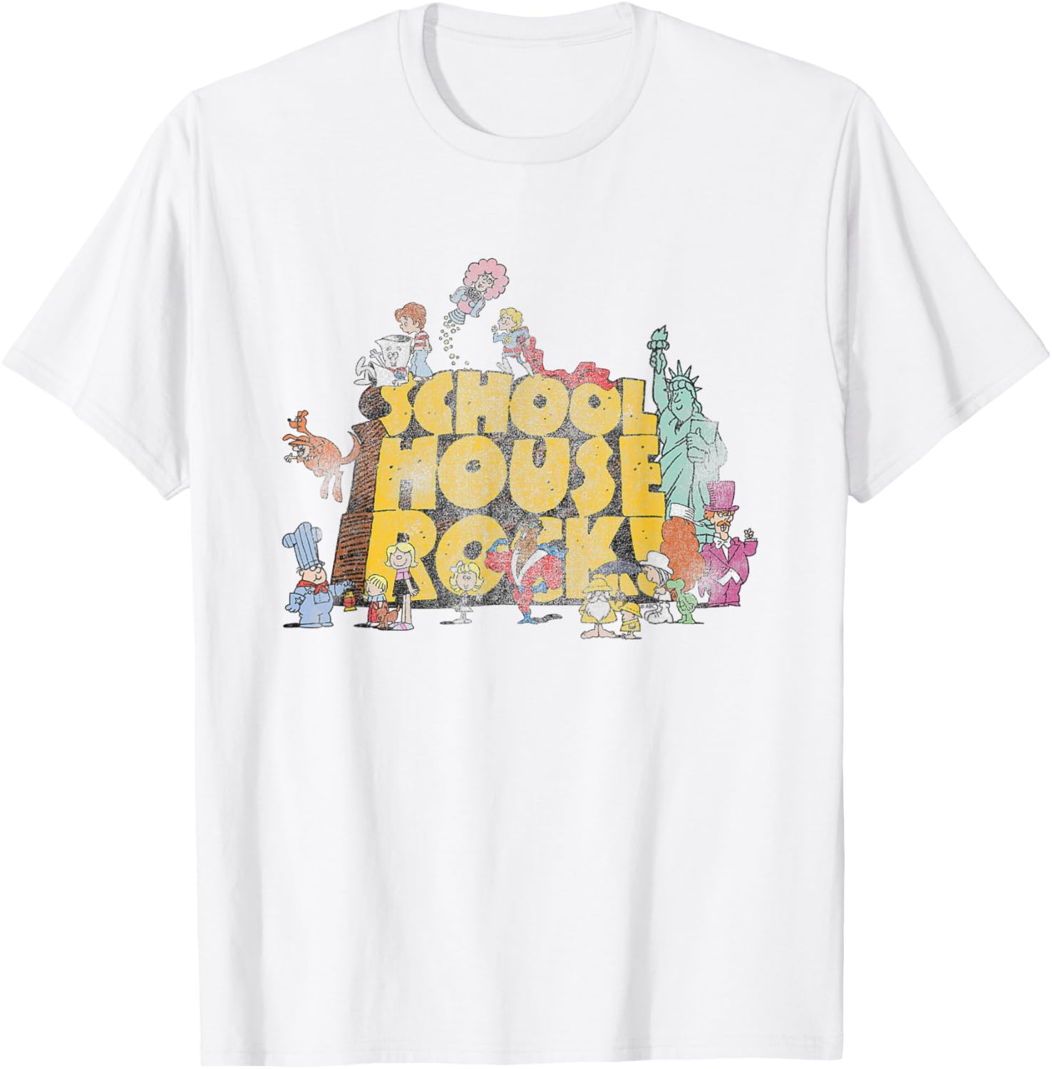 Ripple Junction Schoolhouse Rock Classic Cartoon Logo T-Shirt for Fans - 3