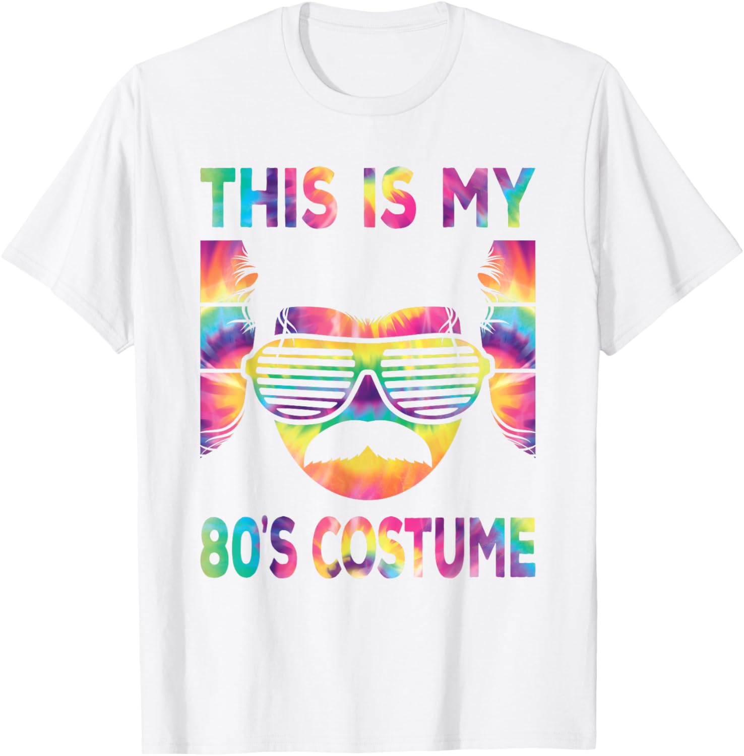 Retro 80s Costume T-Shirt for Men Disco Party Outfits Fashion - 7