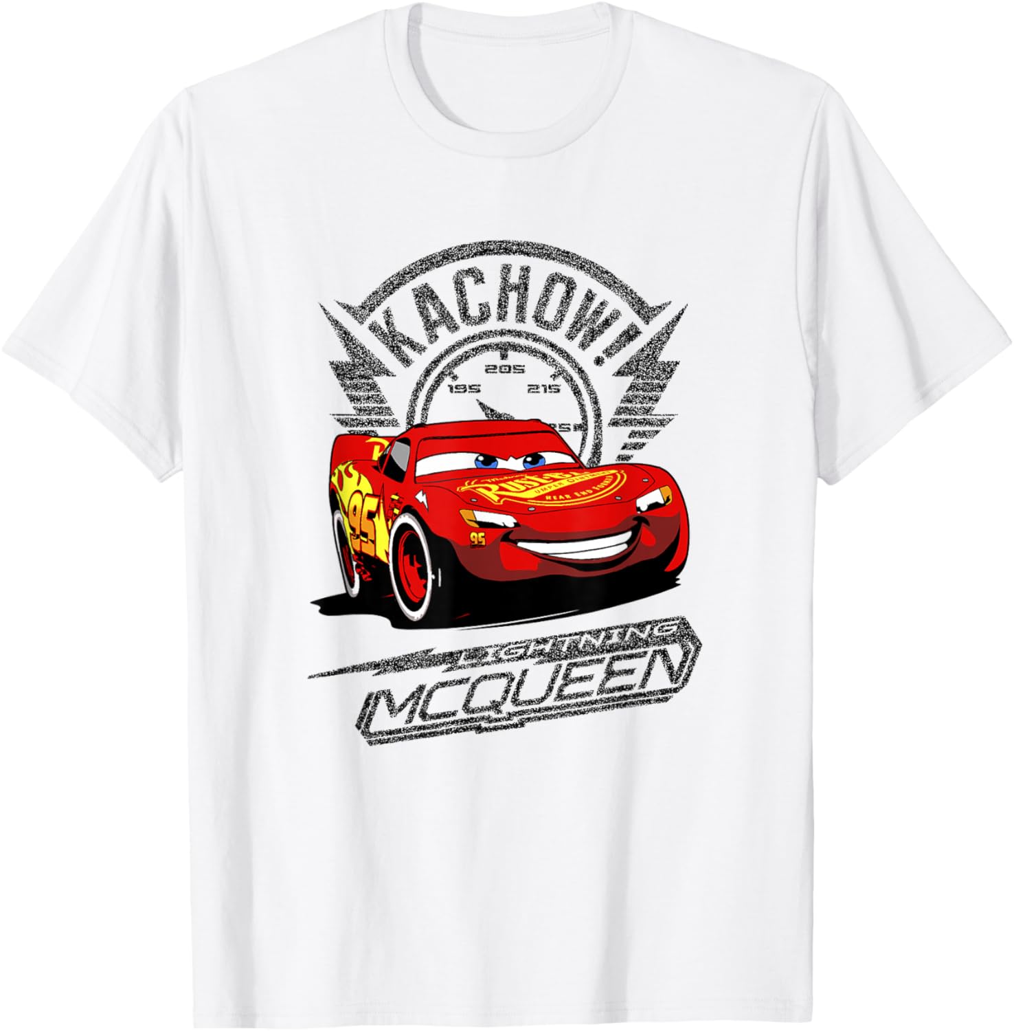 Disney Pixar Cars Lightning McQueen Kachow Retro T-Shirt for Fans - 12