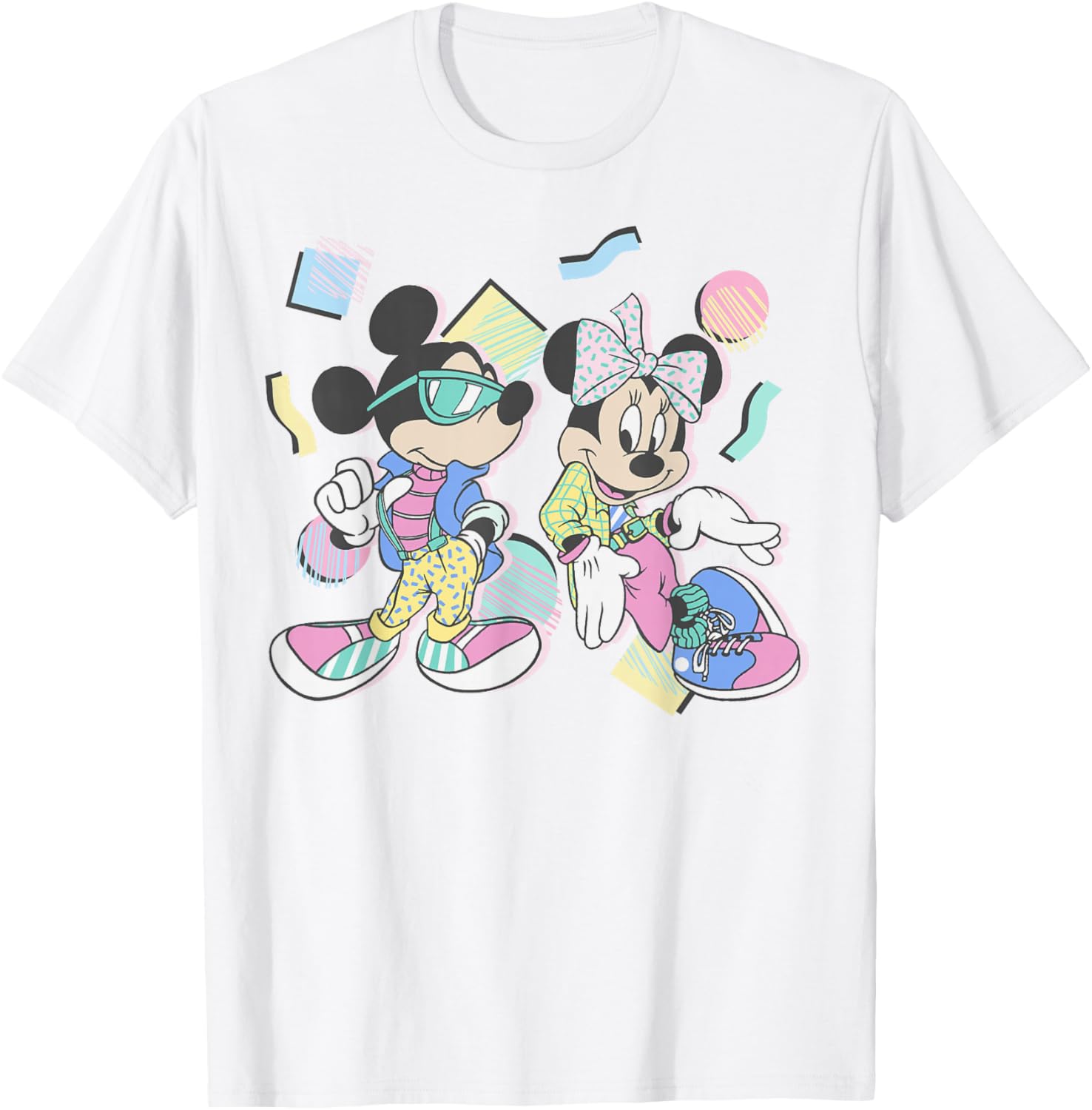 Disney Mickey and Minnie Retro 80s Style T-Shirt for Vintage Fans - 3