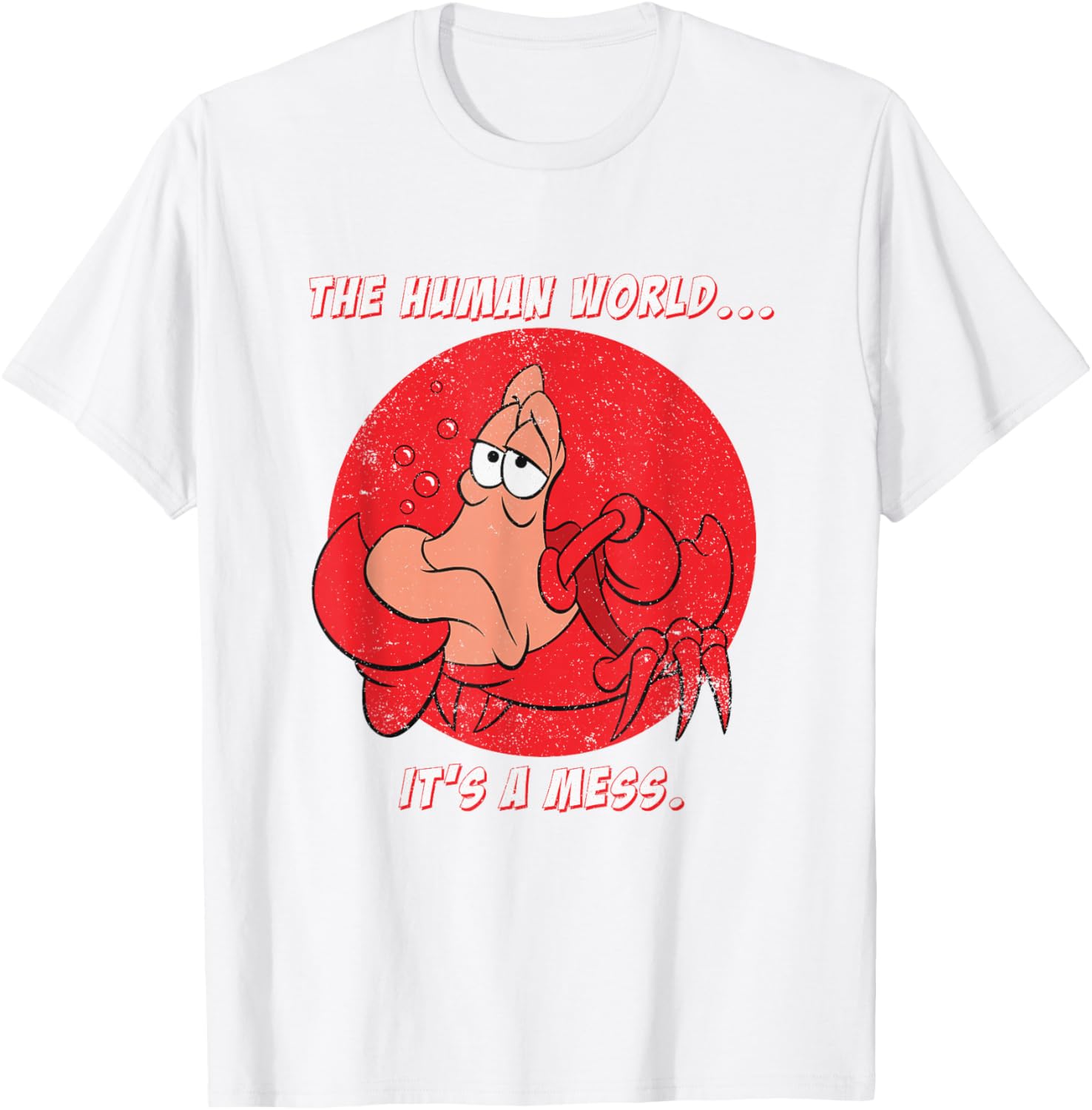 Disney The Little Mermaid Sebastian Human World T-Shirt for Fans - 10