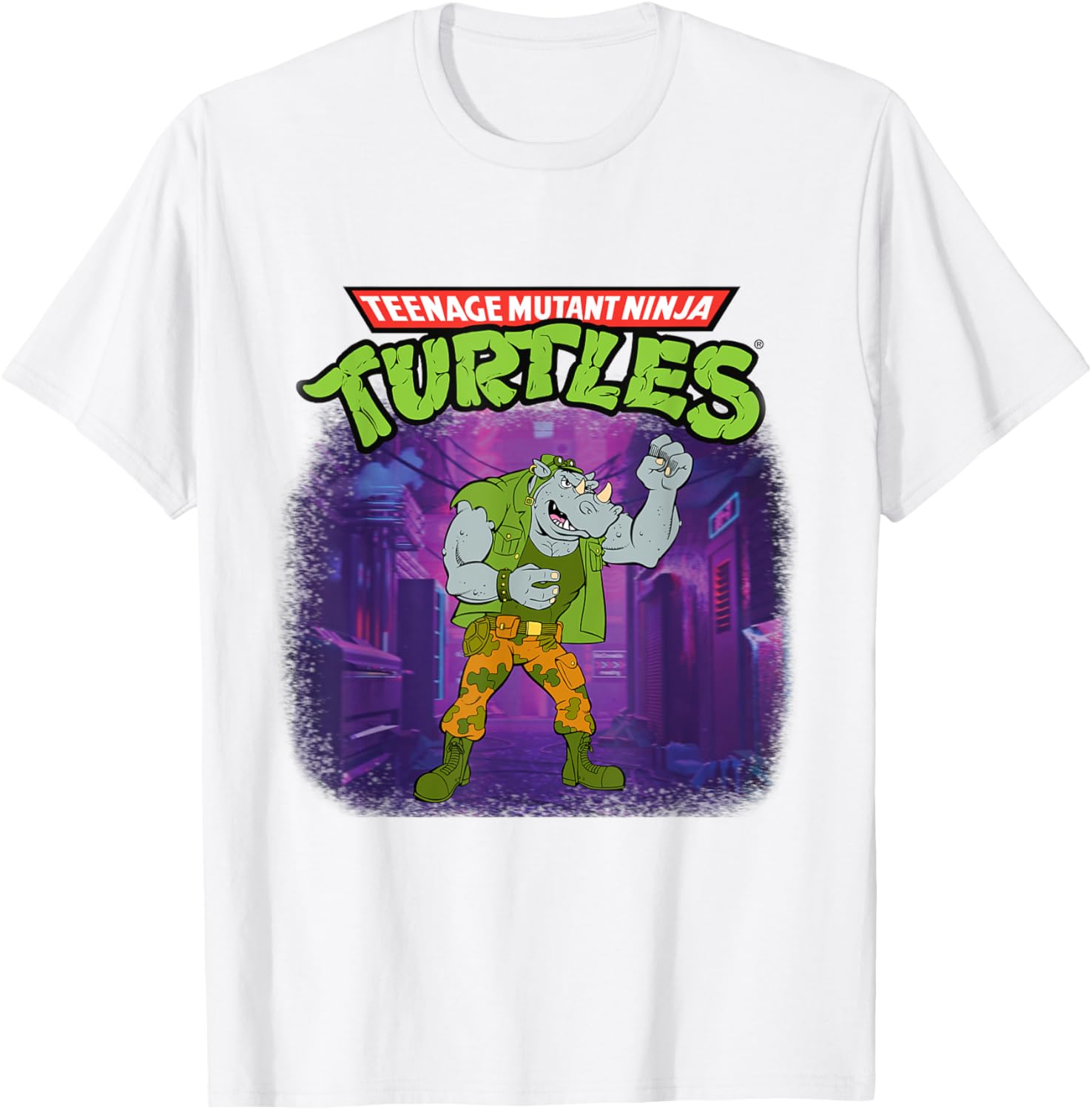 Mademark TMNT Rocksteady Rhino T-Shirt for Teenage Mutant Ninja Turtles Fans - 1