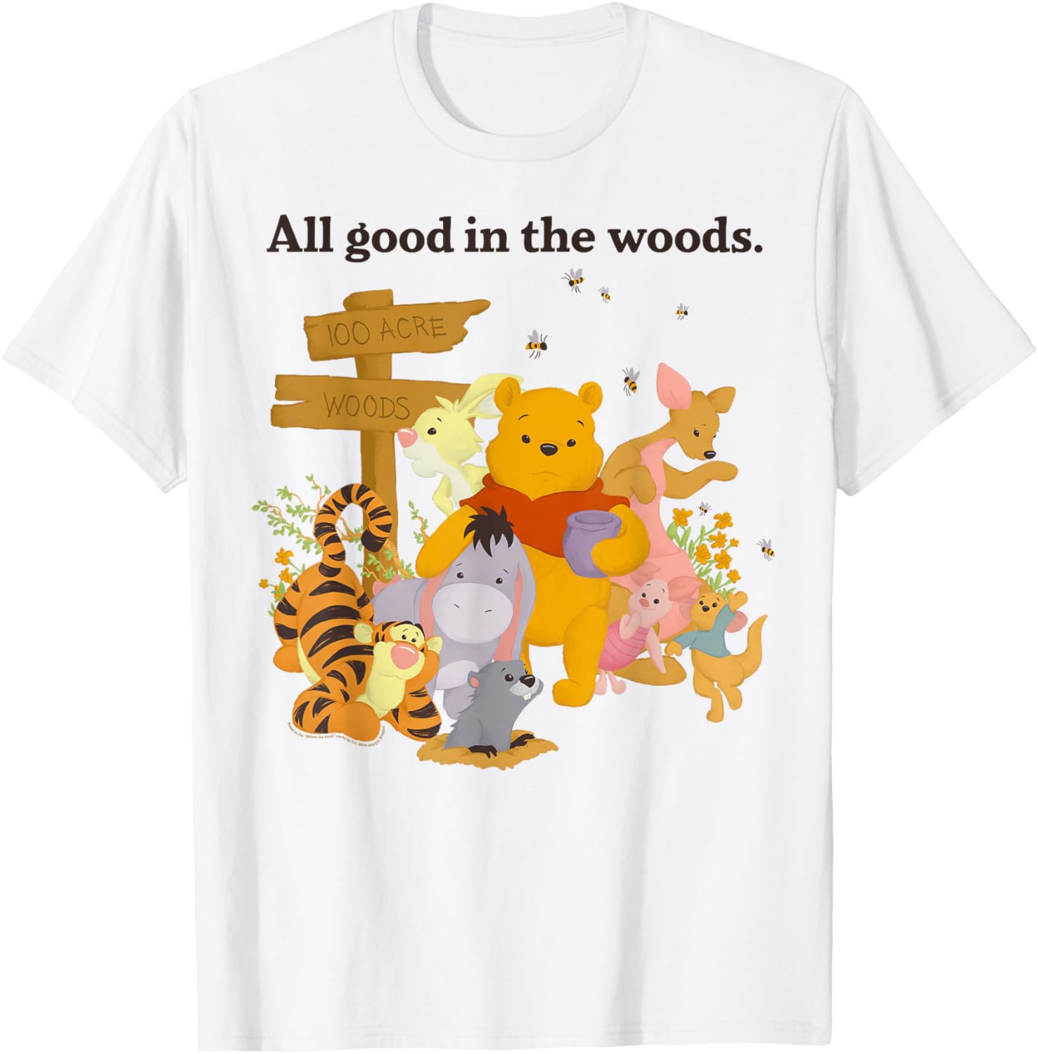 Disney Winnie The Pooh All Good In The Woods T-Shirt for Kids and Adults - 8