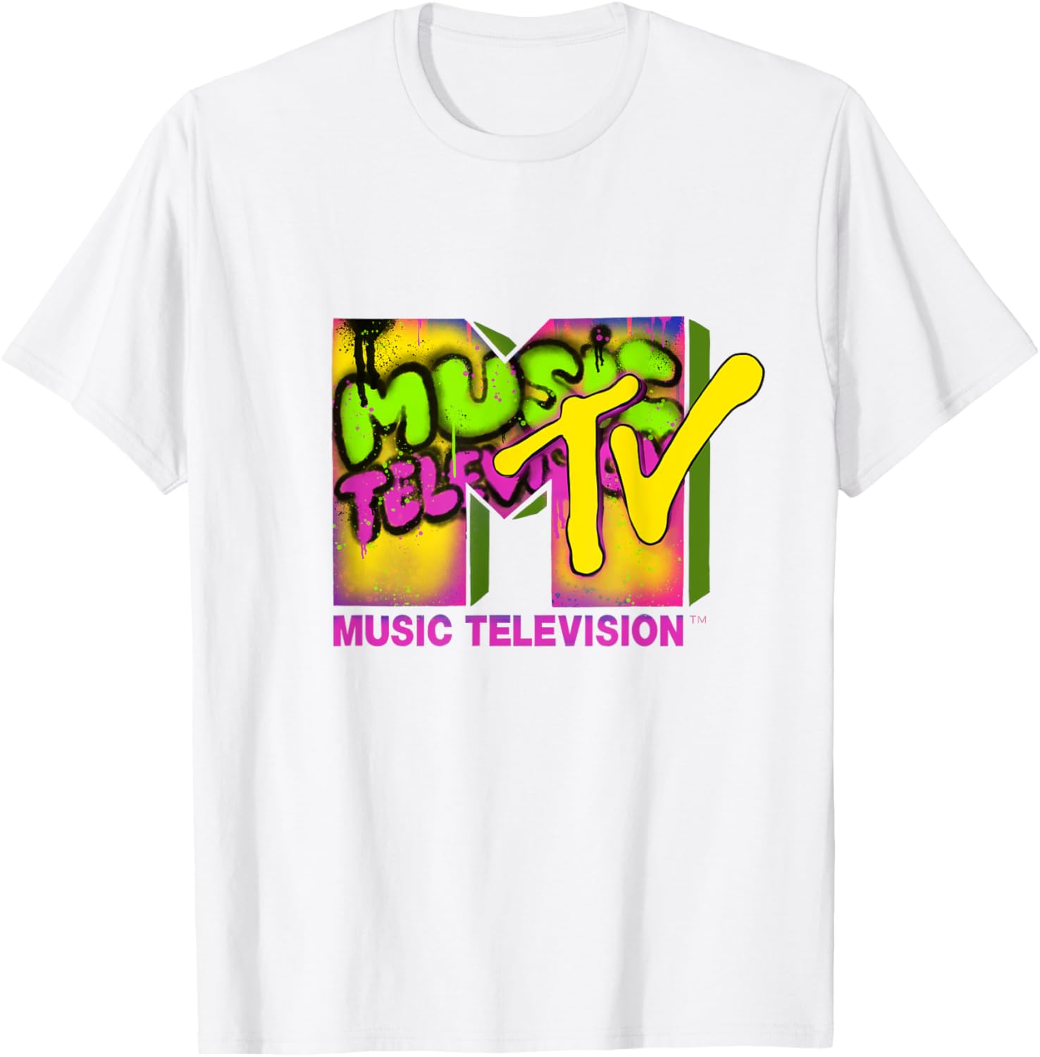 Mademark x MTV Official Logo Graffiti Tag T-Shirt for Music Lovers - 17