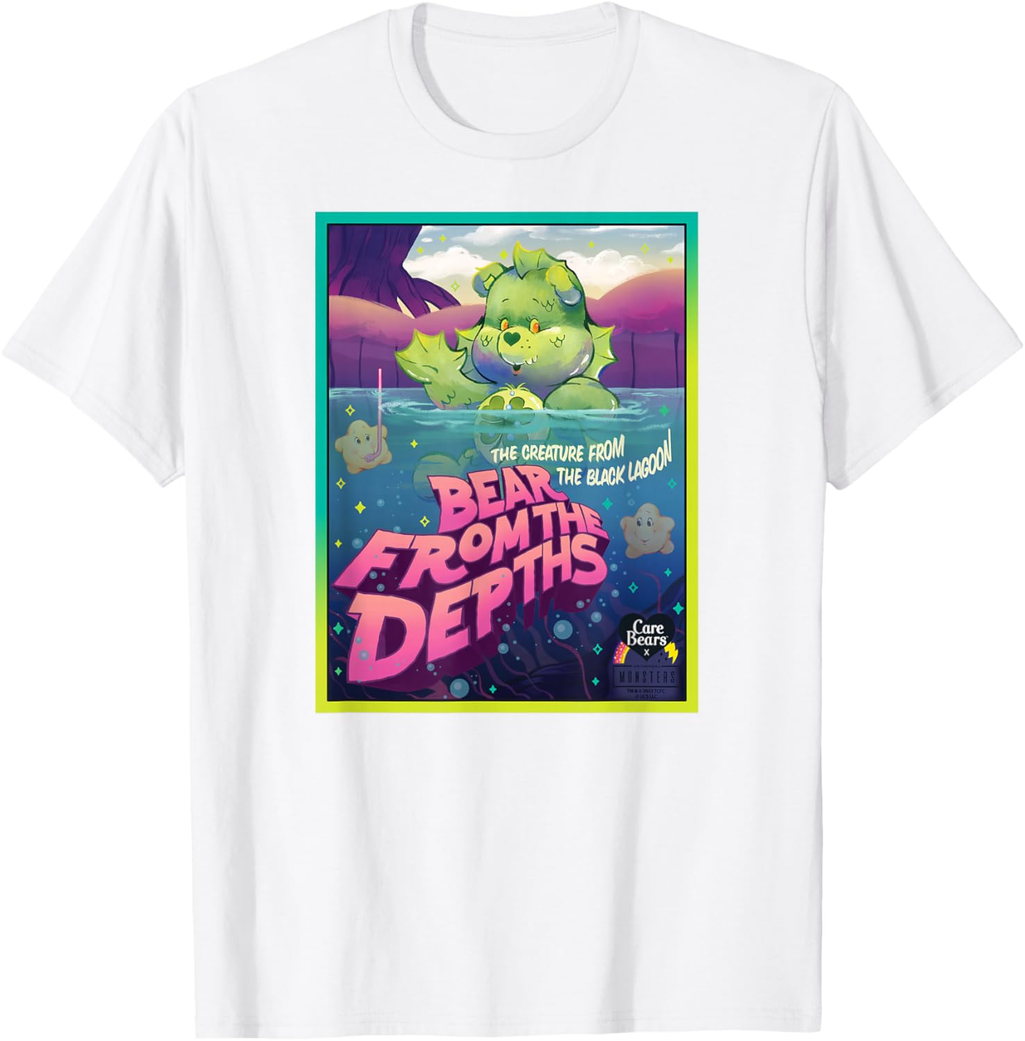 Care Bears Universal Monsters Good Luck Bear Creature T-Shirt for Fans - 11