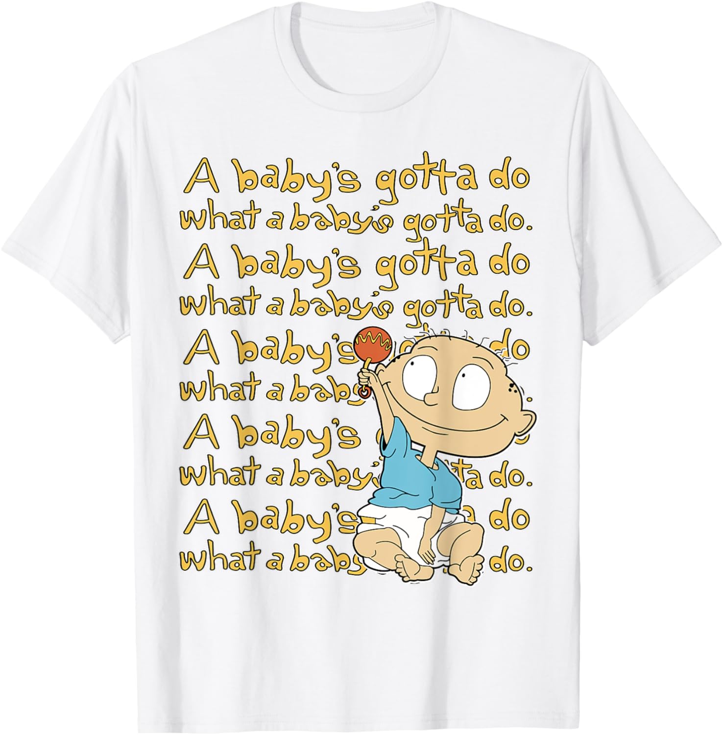 Mademark x Rugrats Tommy A Baby's Gotta Do What a Baby's Gotta Do T-Shirt - 2