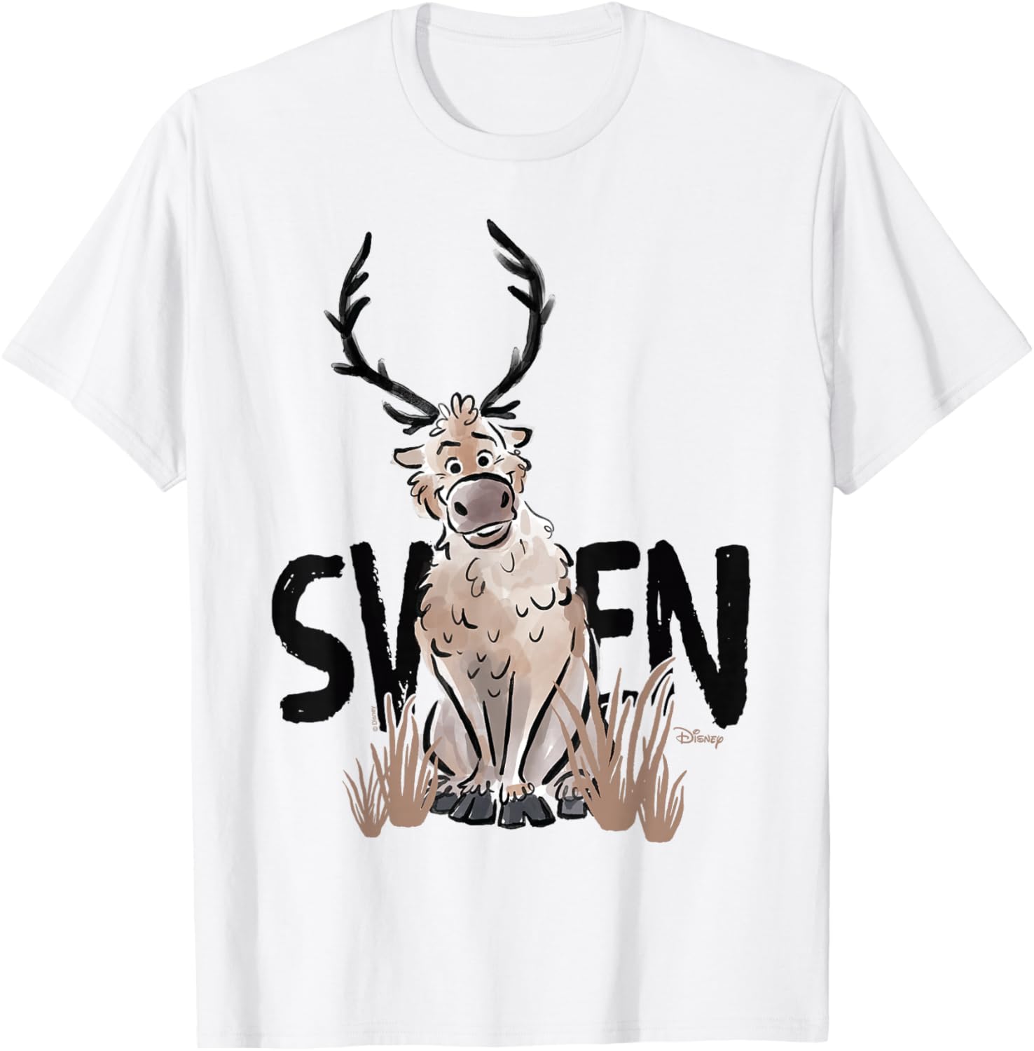 Frozen 2 Sven Watercolor T-Shirt for Kids - Fun and Stylish Apparel - 5