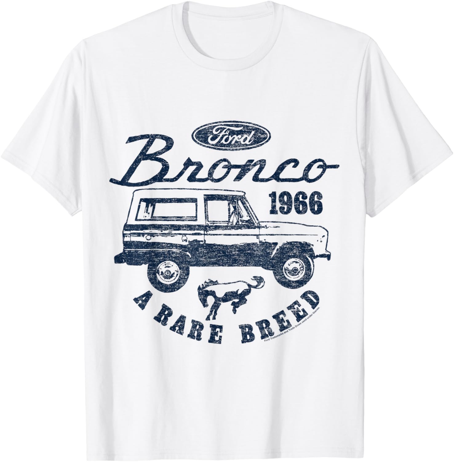 Ford Bronco 1966 Rare Breed Logo T-Shirt for Enthusiasts and Collectors - 5