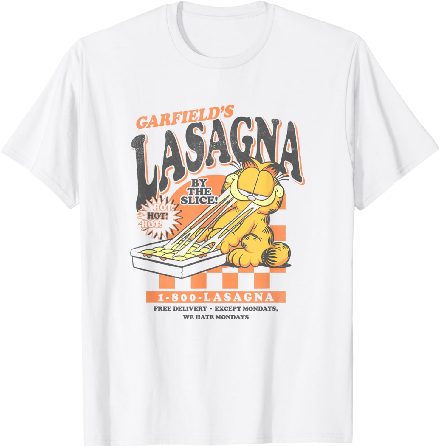 Garfield Vintage Lasagna Poster T-Shirt for Fun Food Lovers - 2