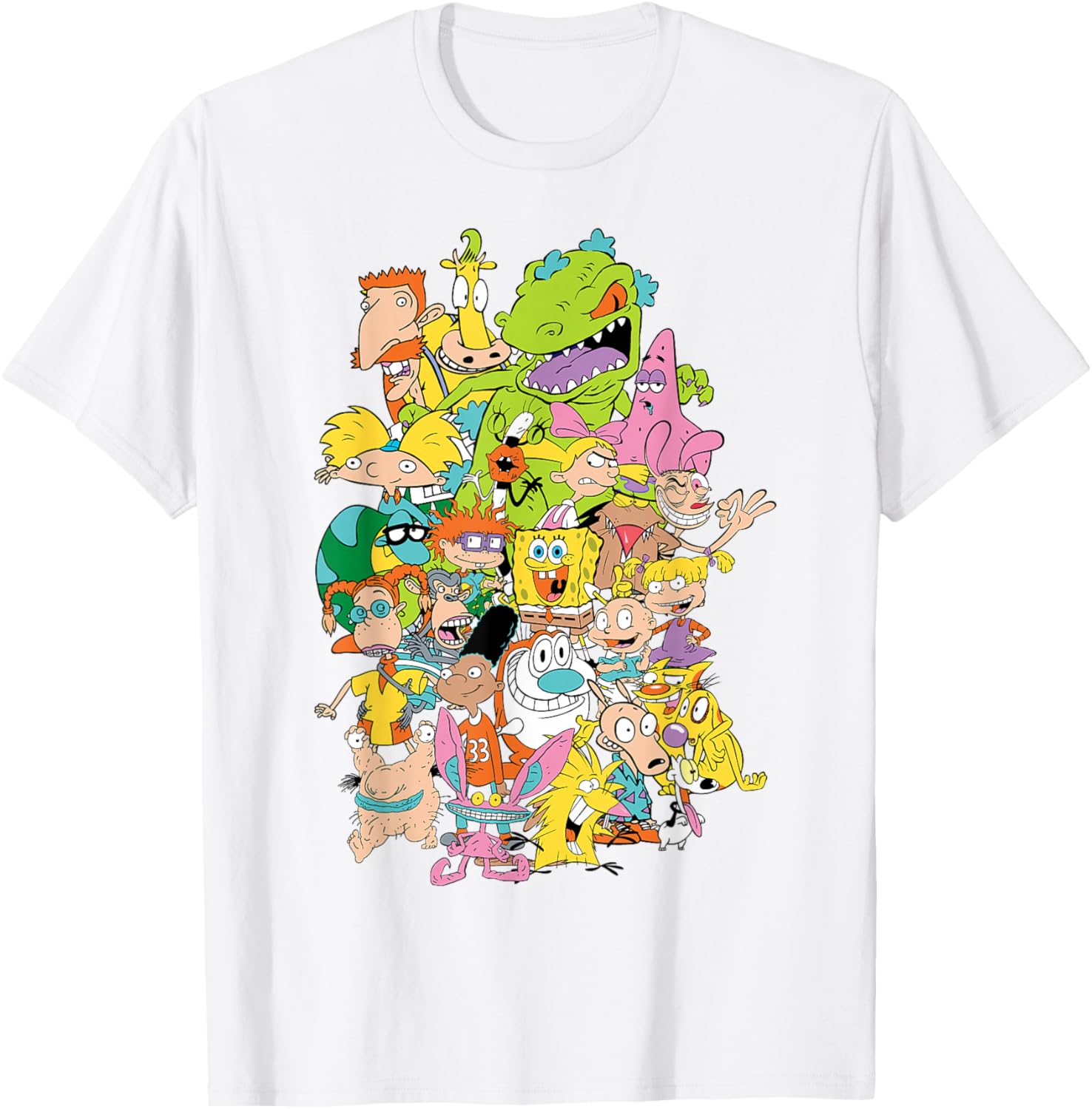 Nickelodeon 90s Throwback Character T-Shirt for Retro Cartoon Fans - 8