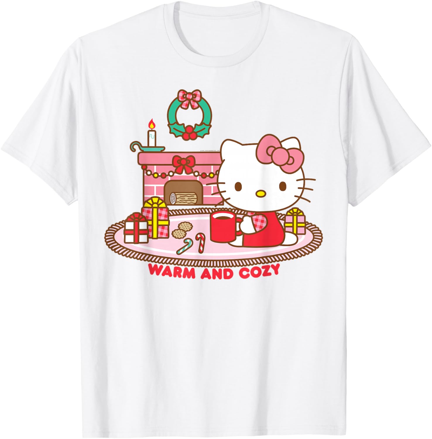 Hello Kitty Cozy Christmas T-Shirt Perfect for Festive Cheer and Comfort - 3