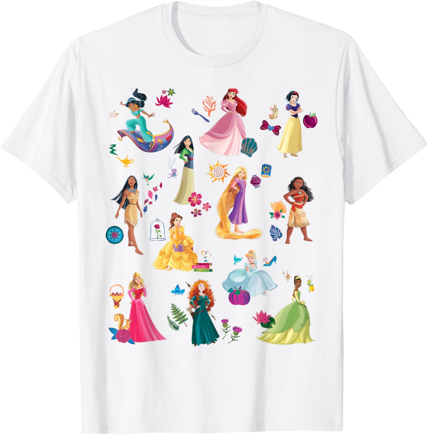 Disney Princess Magical Print T-Shirt for Kids Fun and Fashionable Wear - 26