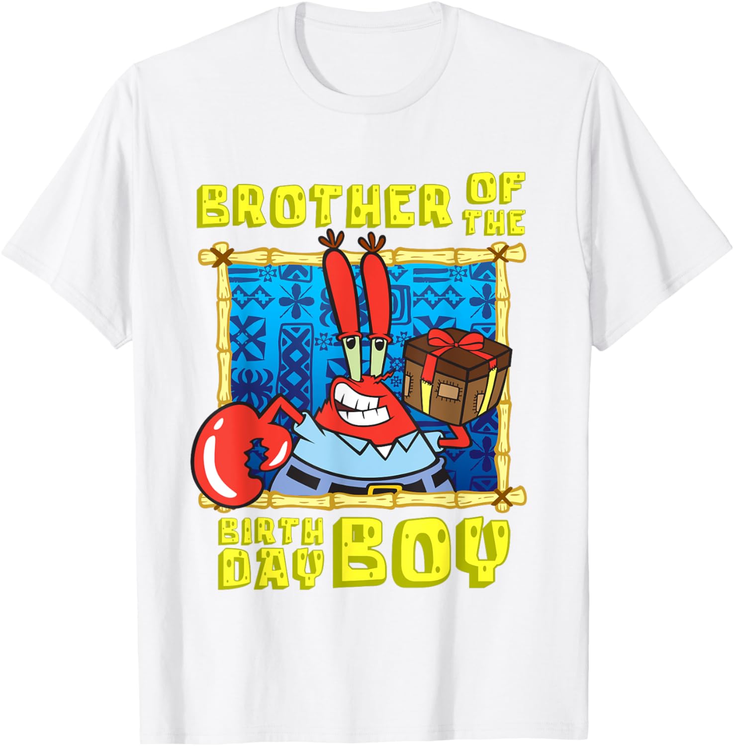 Mademark SpongeBob Mr. Krabs Brother Birthday T-Shirt for Boys - 3